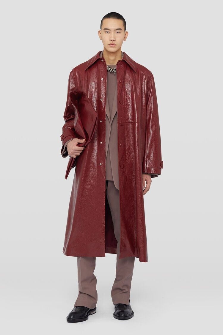 Jil Sander o1w1db10825 Sport Coat in Burgundy Size US M / EU 48-50 / 2 - 5 Thumbnail