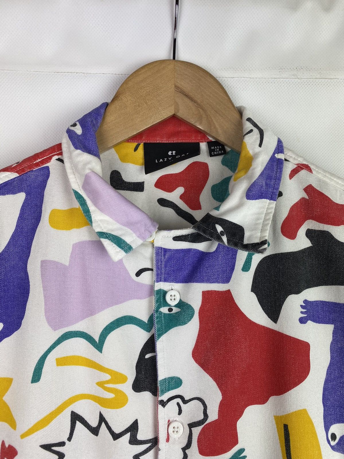 Other Lazy Oaf men’s viscose short sleeve overprinted shirt Size US XS / EU 42 / 0 - 4 Thumbnail