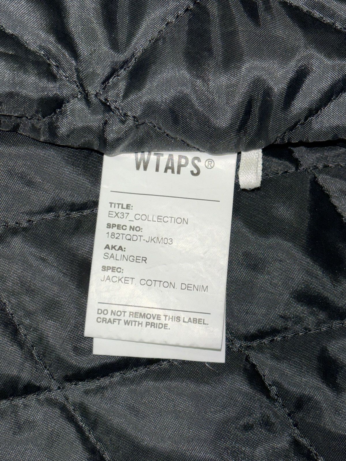 Wtaps Wtaps Denim Quilted Jacket w/ Detachable Fur Collar Size US M / EU 48-50 / 2 - 10 Thumbnail