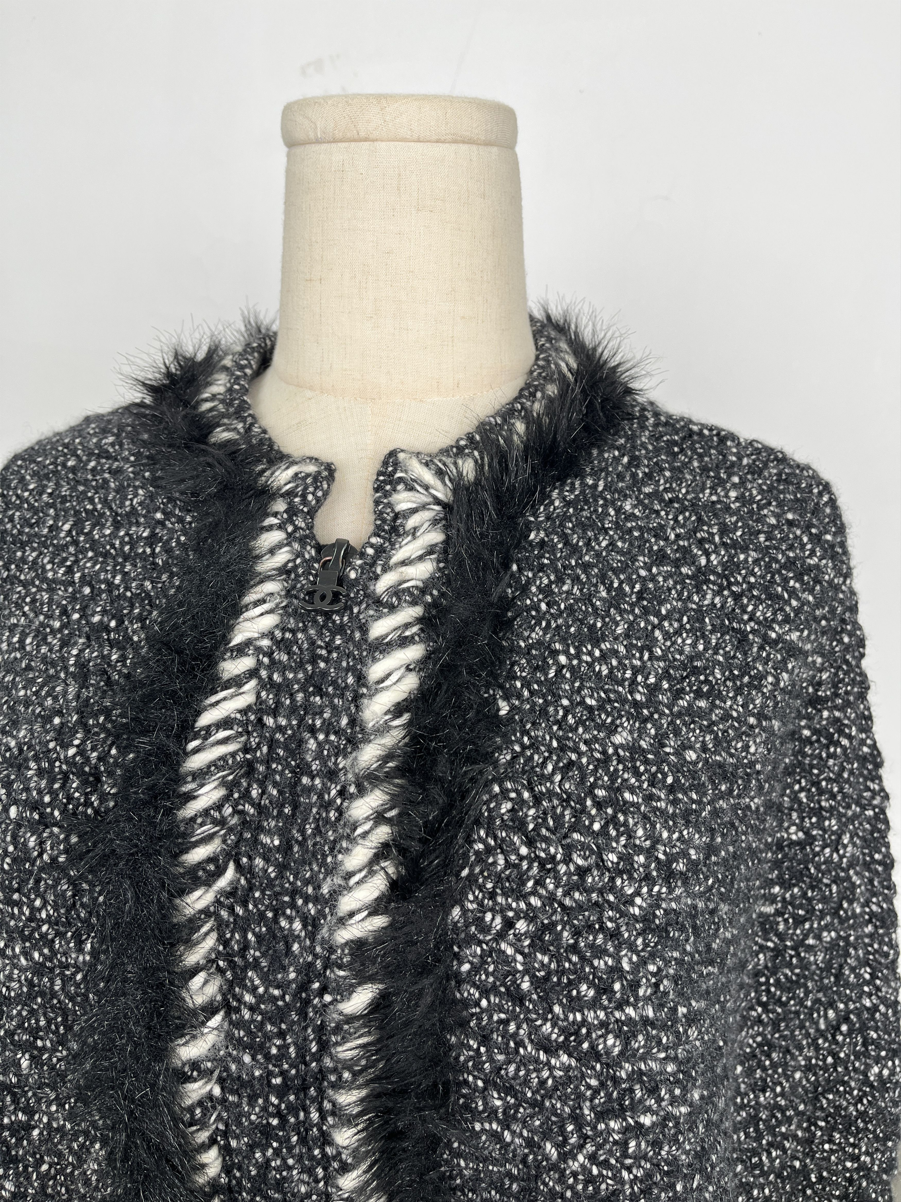 Chanel Chanel Black Cashmere Open Cardigan With Stitch Details Size XS / US 0-2 / IT 36-38 - 4 Thumbnail