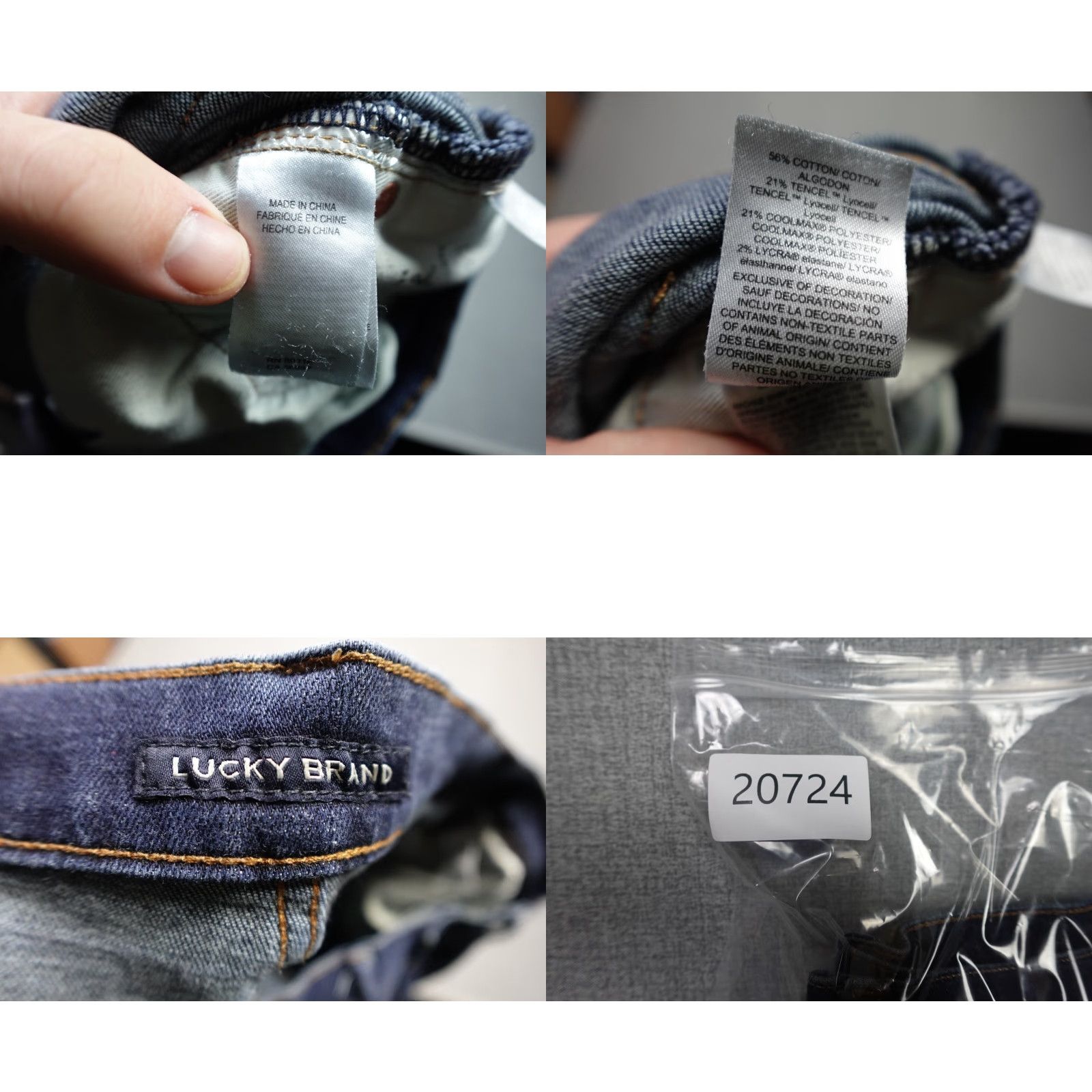 Lucky Brand Lucky Brand Jeans Mens 34x30 Blue Straight Dark Wash Western Stretch Cowboy Jeans Size US 34 / EU 50 - 9 Thumbnail