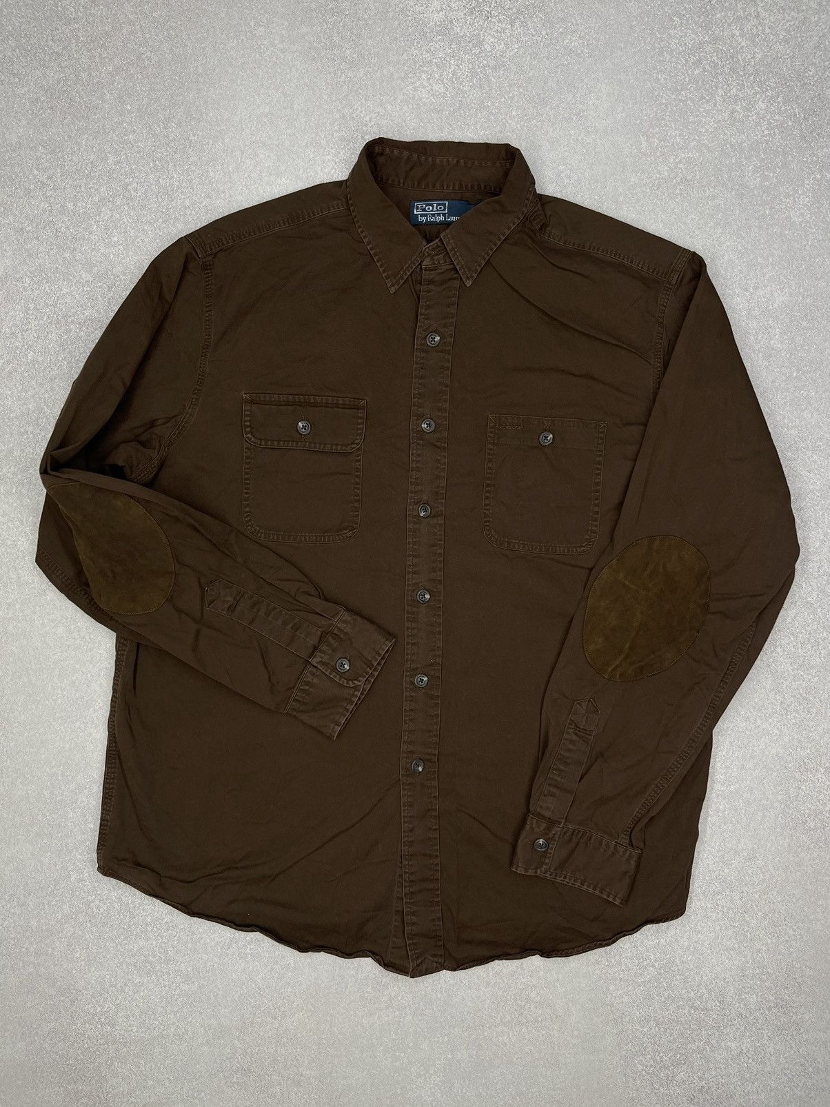 Polo Ralph Lauren Vintage Polo Ralph Lauren Brown Shirt Y2K Rugby Size XL Size US XL / EU 56 / 4 - 2 Thumbnail