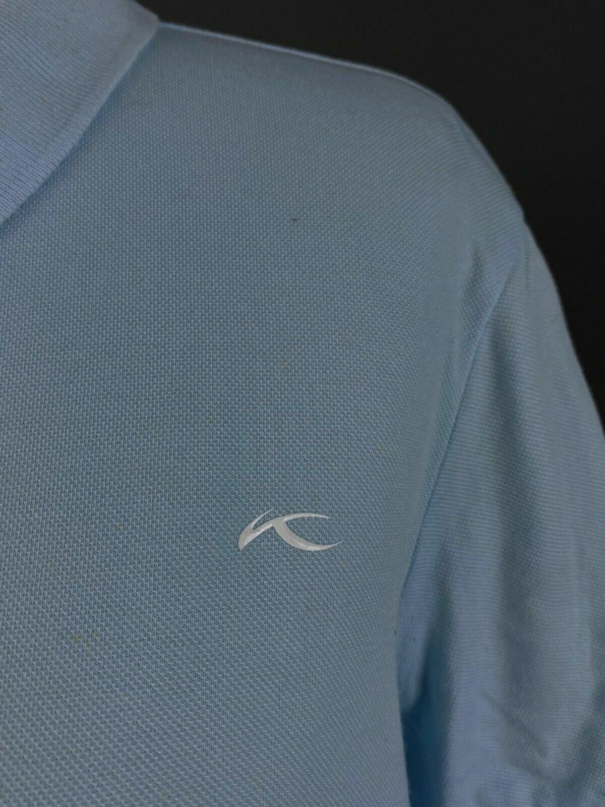 KJUS KJUS Blue Short Sleeve Polo Shirt Size 42 / XL Size XL / US 12-14 / IT 48-50 - 5 Thumbnail