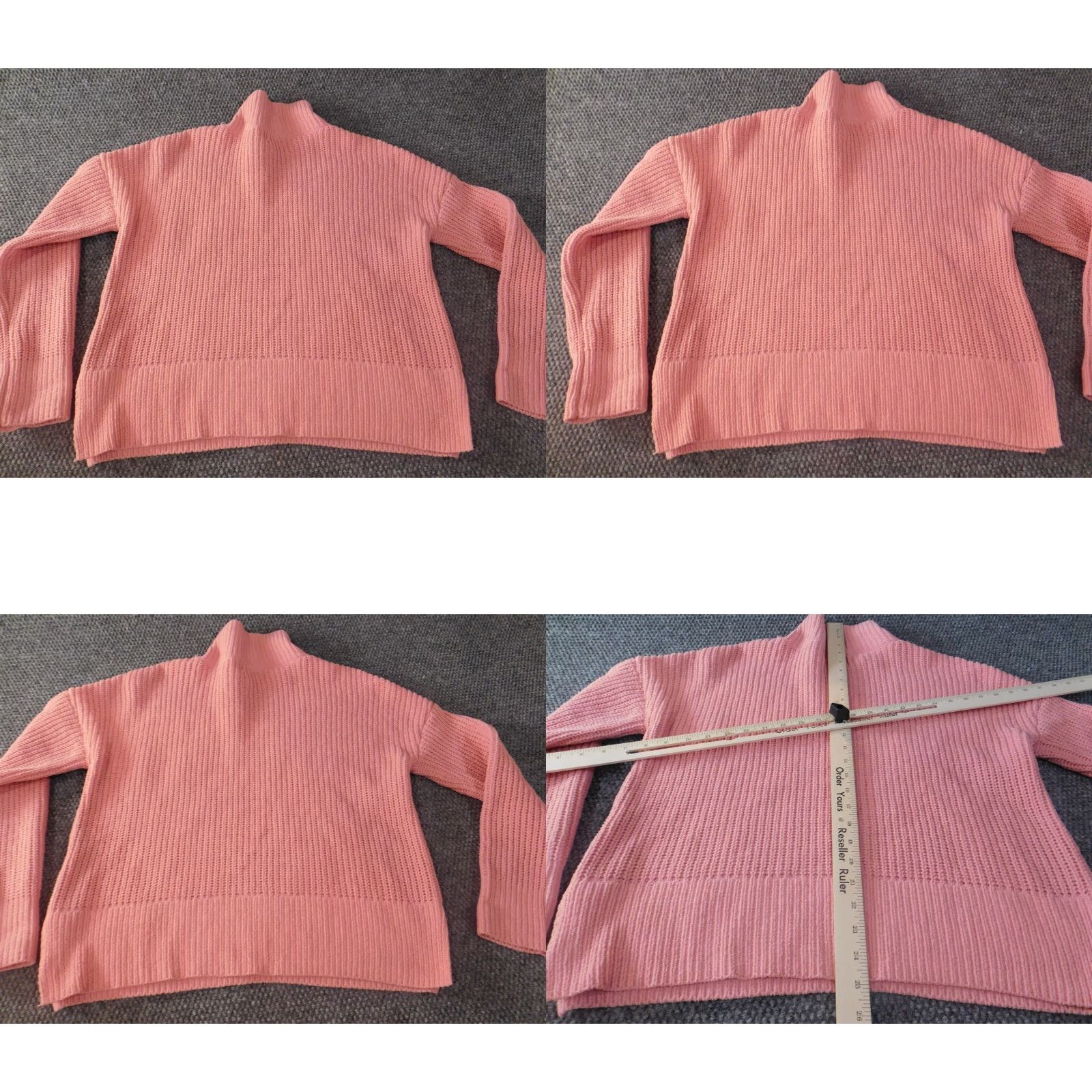 Vintage Crown & Ivy Womens Sweater Pullover Turtleneck Knit Dolman Sleeve Medium Pink Regular Size M Size M / US 6-8 / IT 42-44 - 8 Thumbnail