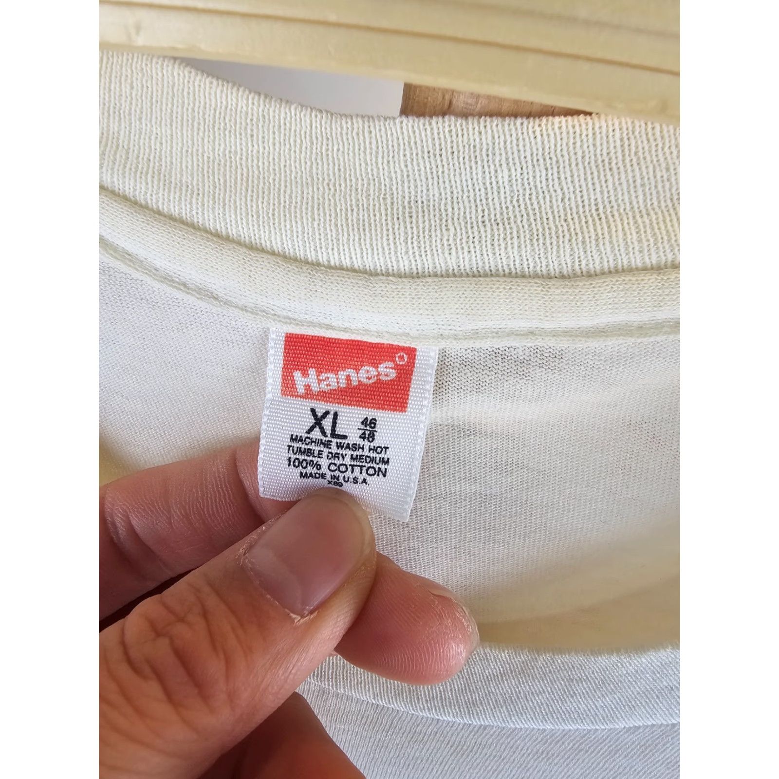 Hanes VINTAGE 90's RUSH PRESTO ROCK BAND TOUR CONCERT T-SHIRT XL White XL Mens T-Shirt Short Sleeve Crew Neck Mens Size US XL / EU 56 / 4 - 7 Thumbnail