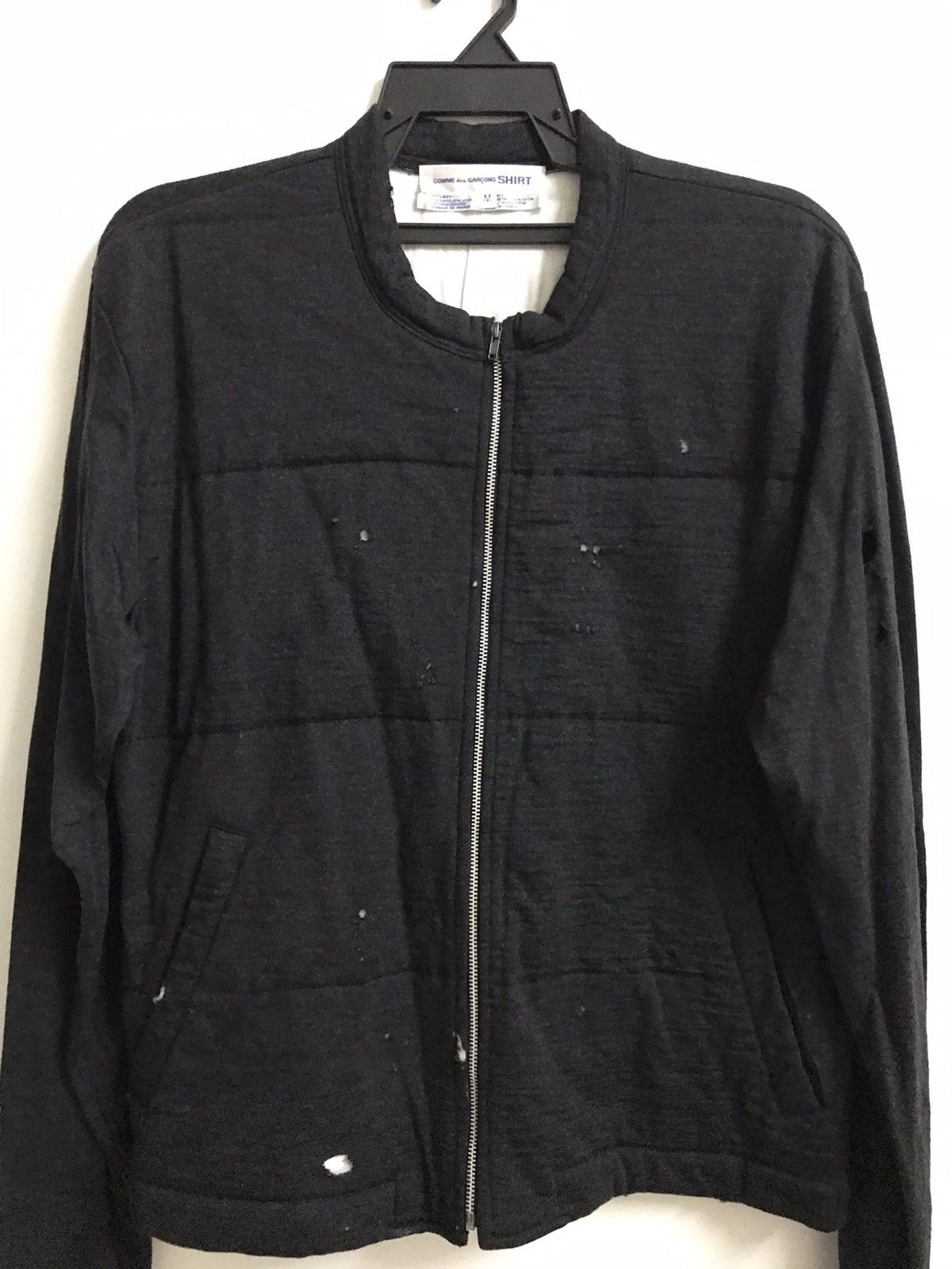 Comme des Garcons Comme des Garçons Shirt Wool Distressed Jacket Size US M / EU 48-50 / 2 - 4 Thumbnail