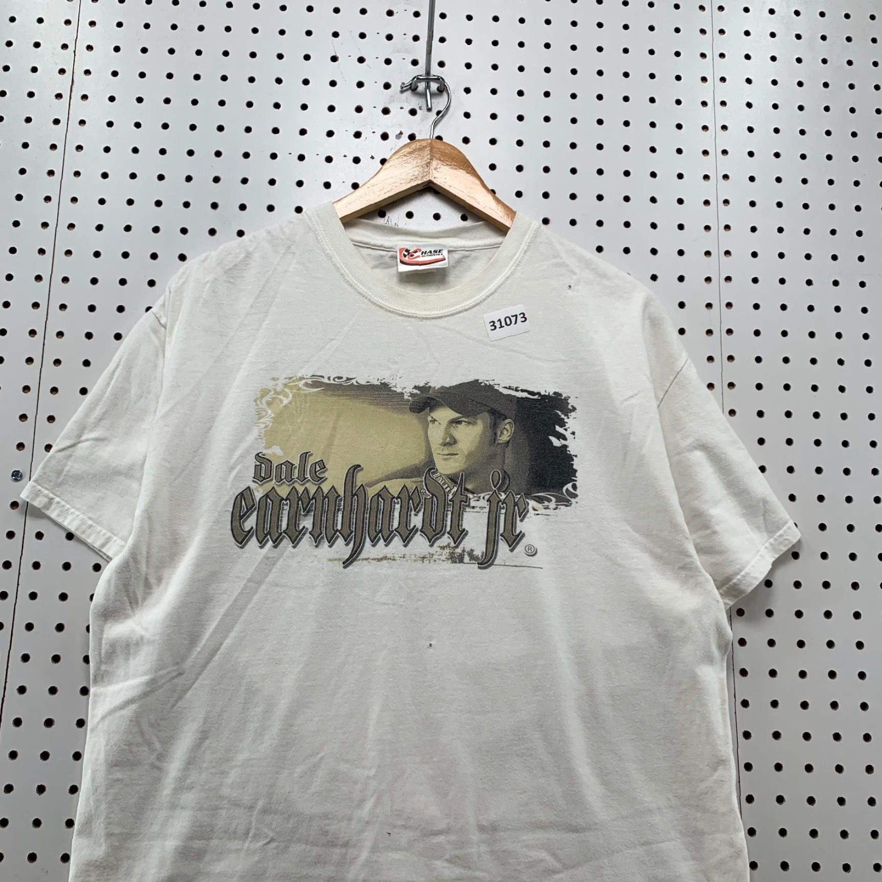 Chase Authentics VINTAGE NASCAR Dale Earnhardt Jr Shirt White Mens Large Double-Sided 21.5x27 Size US L / EU 52-54 / 3 - 3 Thumbnail