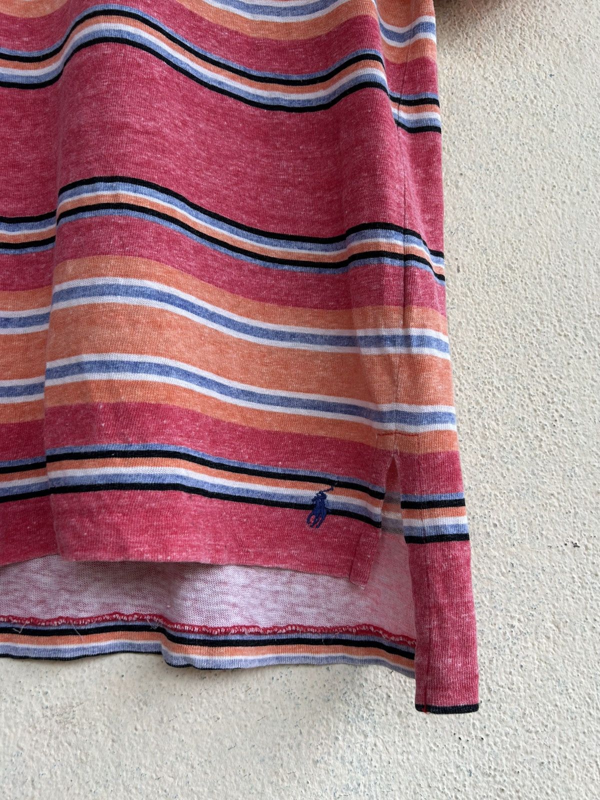Polo Ralph Lauren × Ralph Lauren × Vintage Vintage Polo by Ralph Lauren Colourful Stripes Tshirt Size US M / EU 48-50 / 2 - 6 Thumbnail