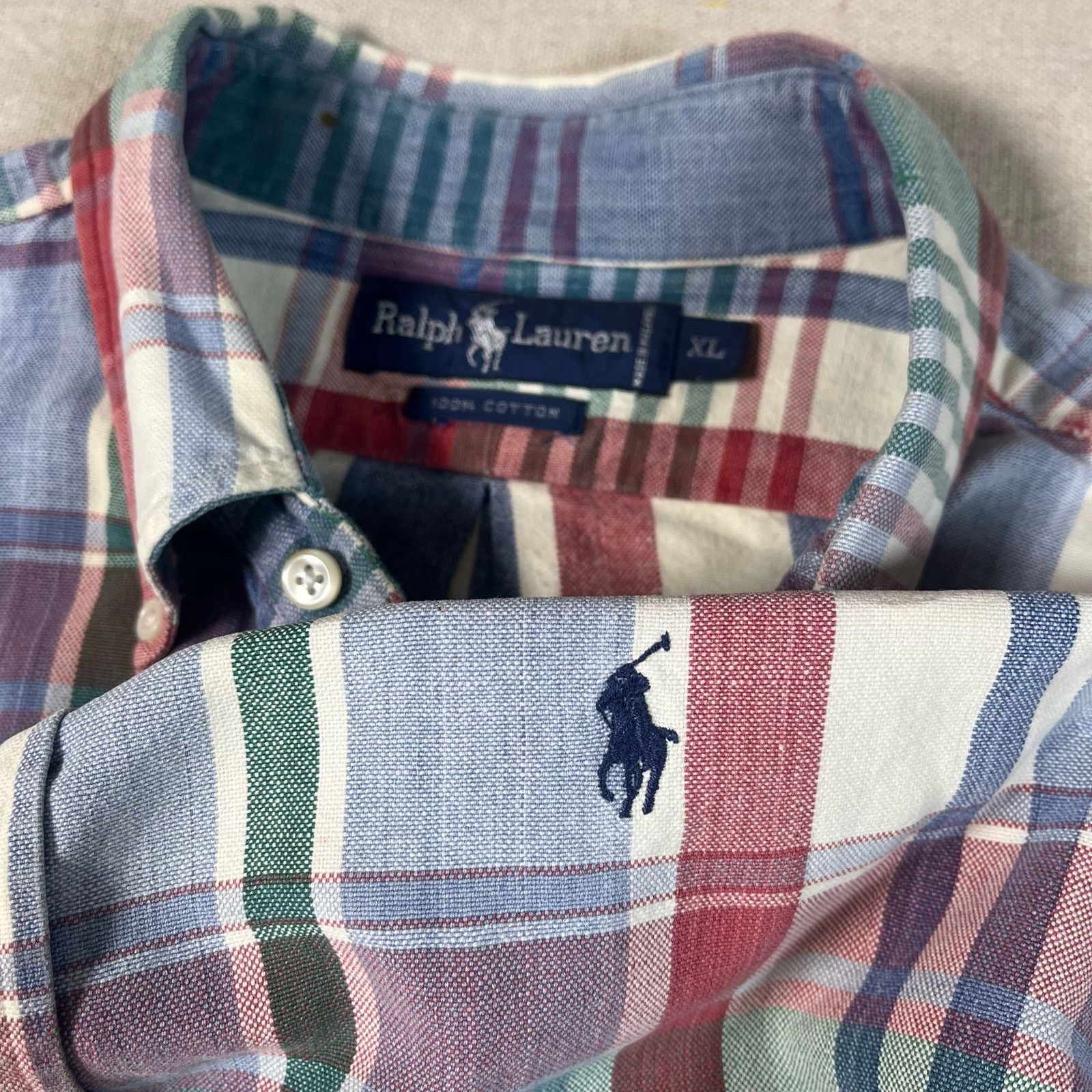 Polo Ralph Lauren Y2K Polo Ralph Lauren Button Down Mens XL Multicolor 90's Size US XL / EU 56 / 4 - 1 Thumbnail
