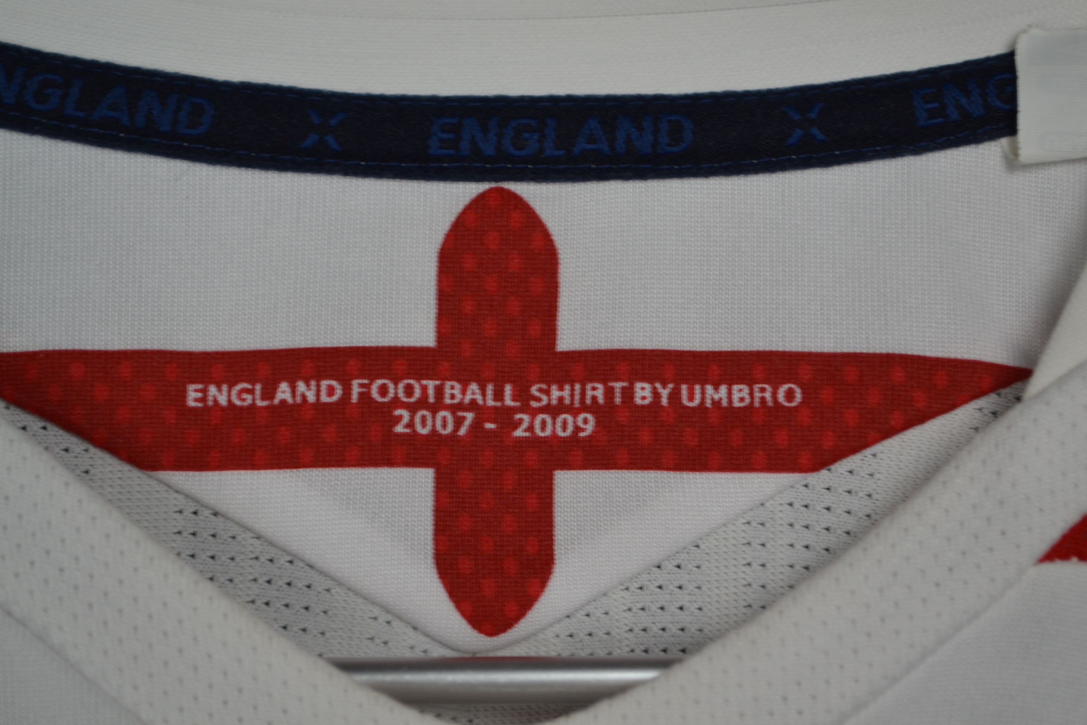 Umbro England 2007-2009 Umbro Home Soccer Jersey Football Shirt XL Size US XL / EU 56 / 4 - 5 Thumbnail