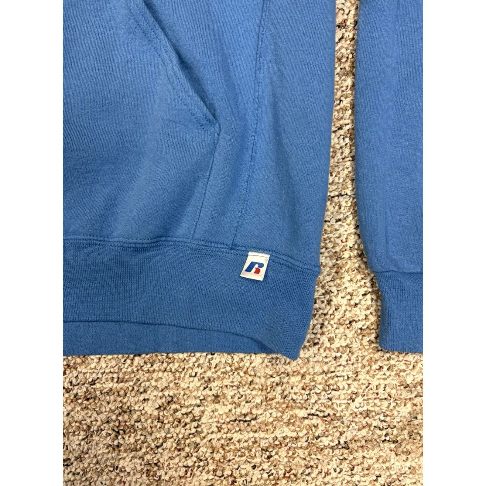 Russell Athletic VINTAGE Russell Athletic Hoodie Blue Sweatshirt Mens Small Pocket Cotton Blend Regular Hoodie Pullover Knit's Classic Sports Theme Men Size US S / EU 44-46 / 1 - 2 Thumbnail