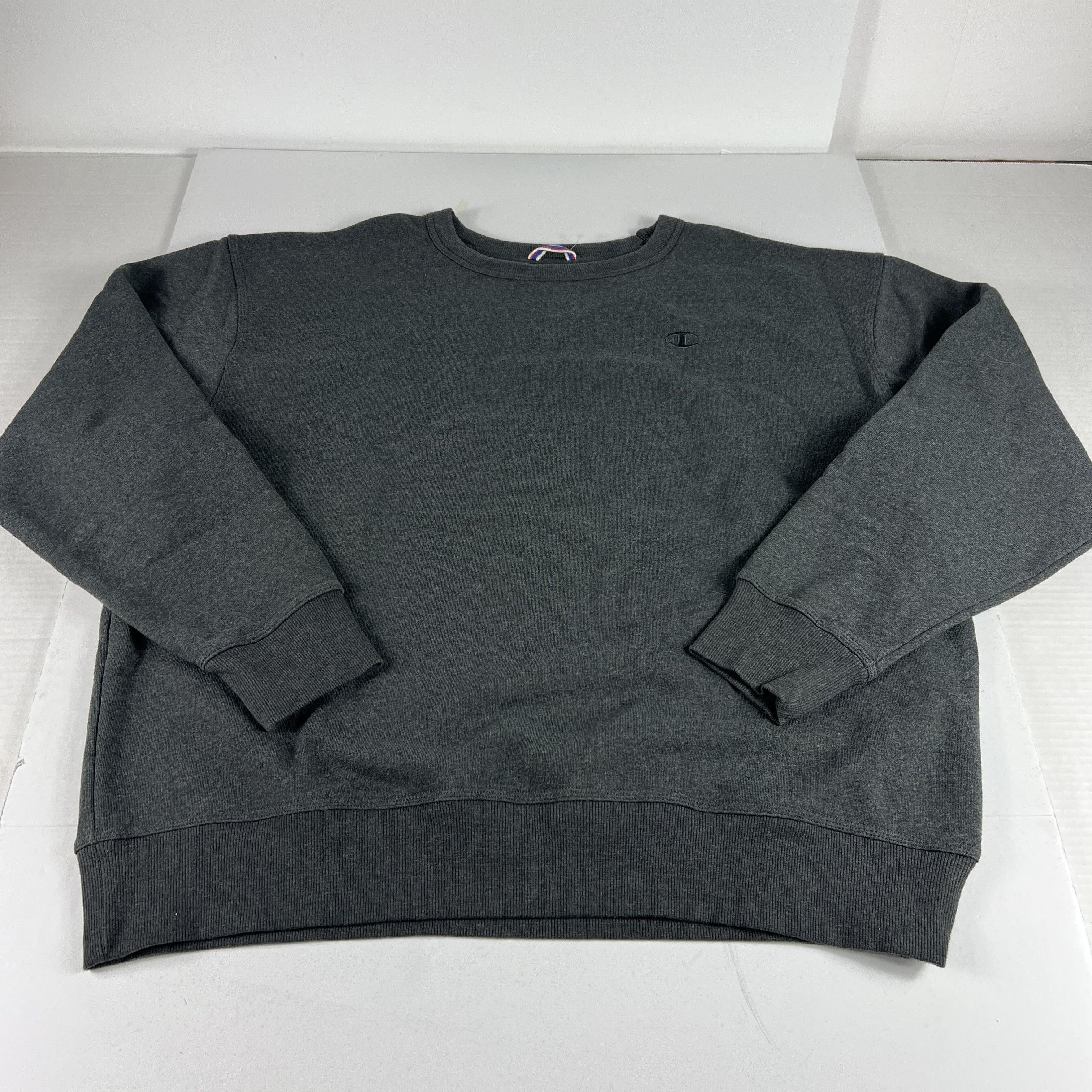Champion Champion Sweatshirt Dark Grey Faded Tonal Pullover Crewneck Size US XL / EU 56 / 4 - 1 Thumbnail