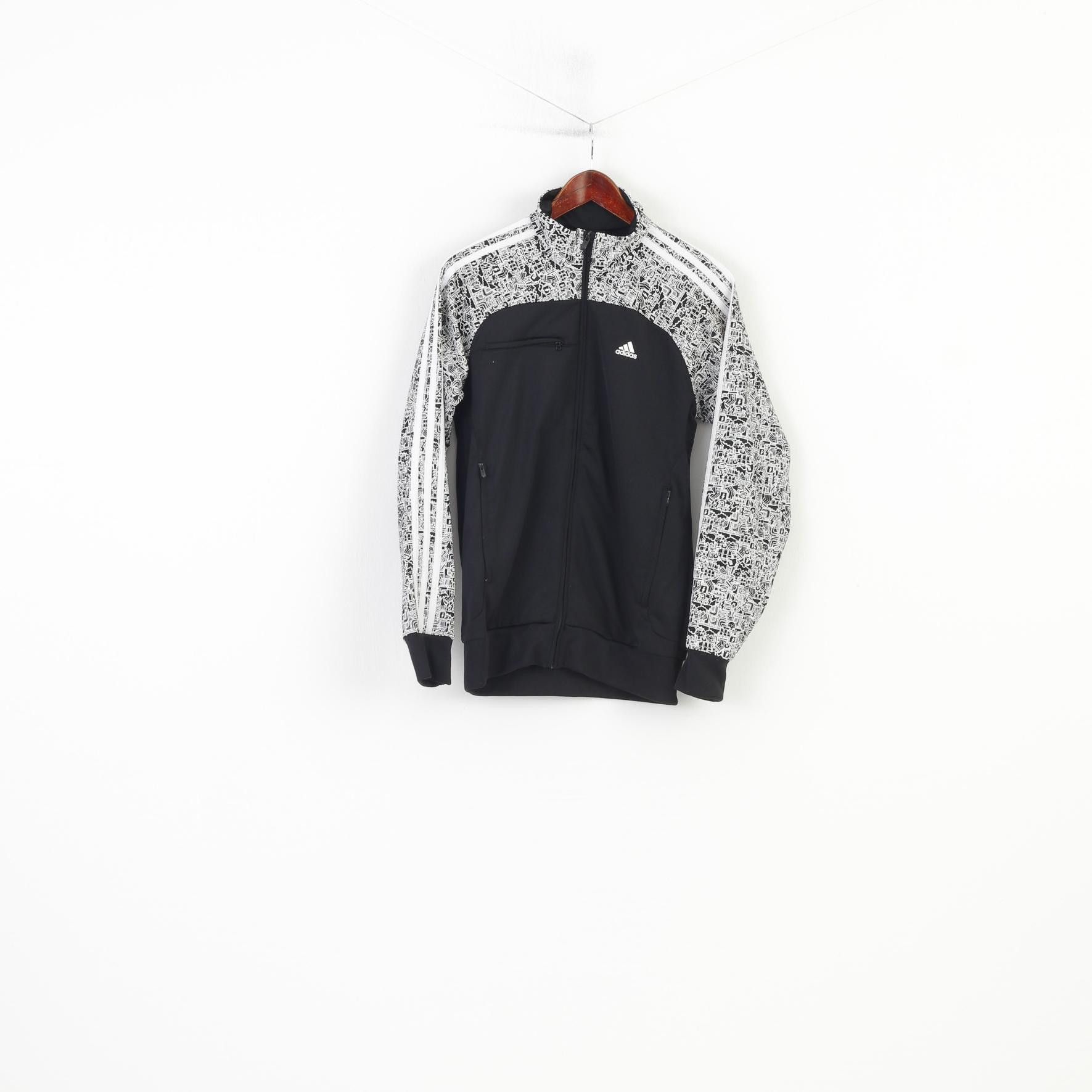 Adidas Adidas Men S Sweatshirt Full Zipper Black Collar 10716 Size US S / EU 44-46 / 1 - 1 Thumbnail
