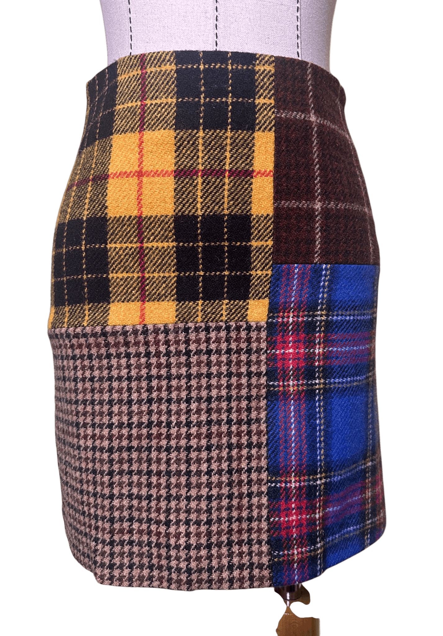 Weekend Max Mara Agoraio Mini Rock Wool Patch Skirt Size 25" / US 0 / IT 36 - 4 Thumbnail