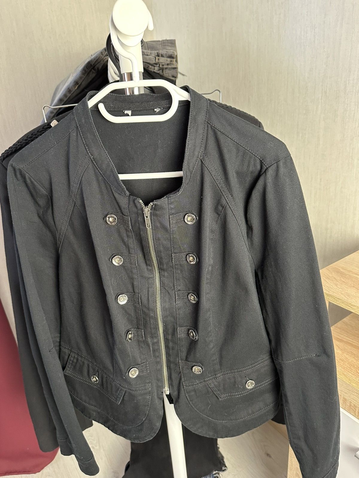 If Six Was Nine 2000s Distressed Gothic Napoleon Jacket LGB GOA Archive Vibe Size US M / EU 48-50 / 2 - 3 Thumbnail