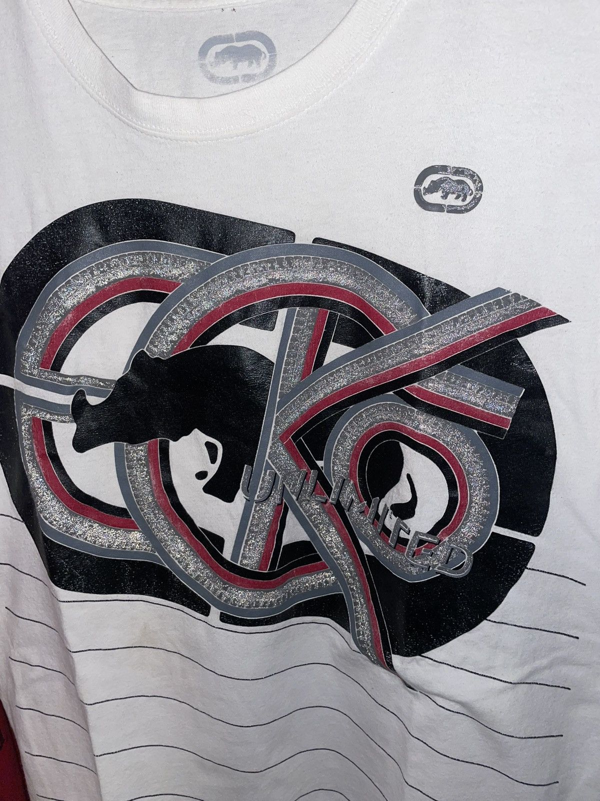 Ecko Unltd. × Marc Ecko × Southpole ECKO UNLTD. Vintage Rhino T shirt White paper short sleeve Size US M / EU 48-50 / 2 - 2 Thumbnail