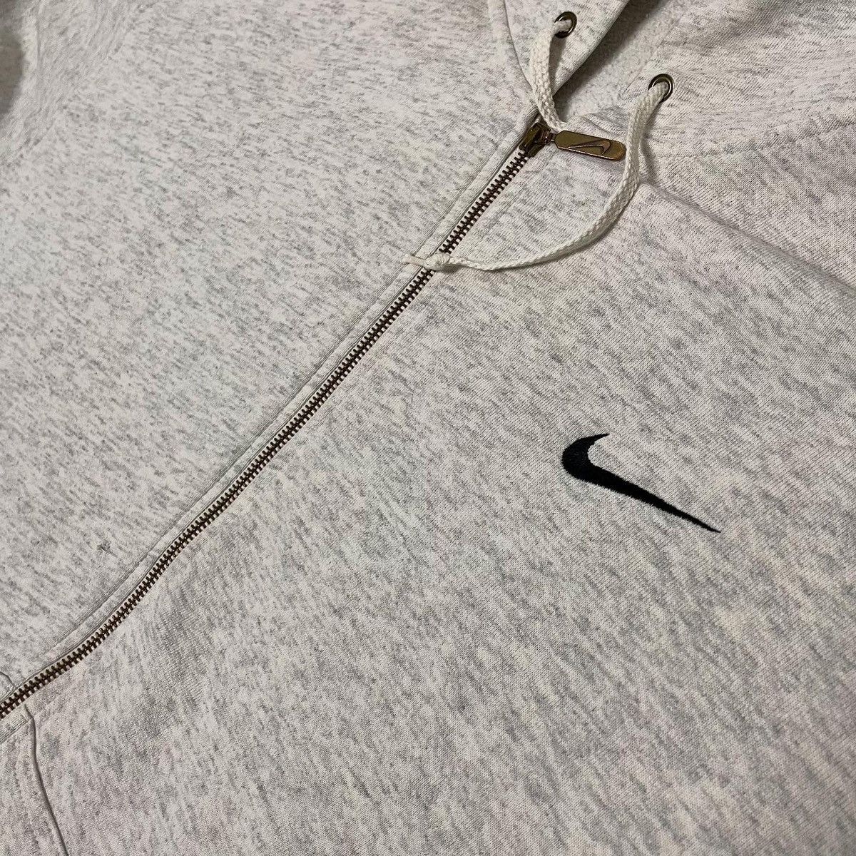 Nike Zip Hoodie Nike Vintage Big Soowsh 90s White Size US XL / EU 56 / 4 - 4 Thumbnail