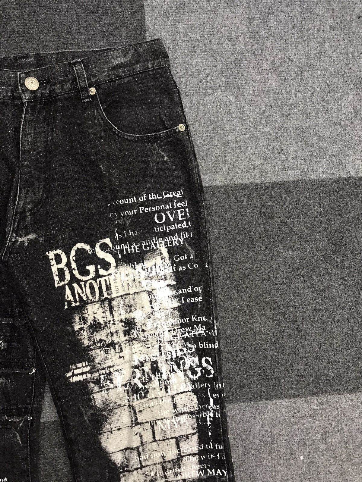 Japanese Brand BERNINGS SHO Poem Junya Style Flare Jeans Size US 29 - 4 Thumbnail