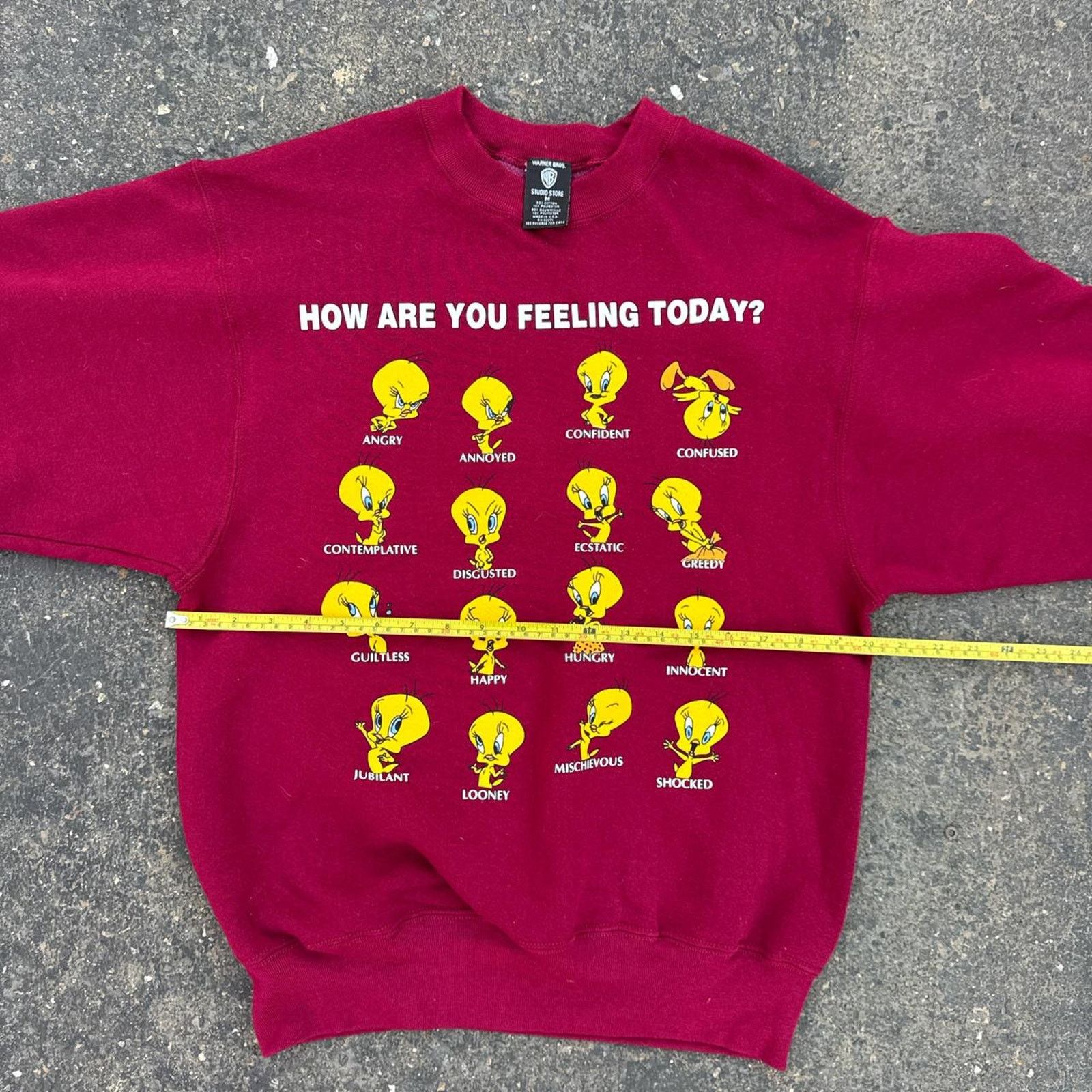 Warner Bros Vintage Warner Bros Tweety Emotions Crewneck – Size Medium Size M / US 6-8 / IT 42-44 - 5 Thumbnail