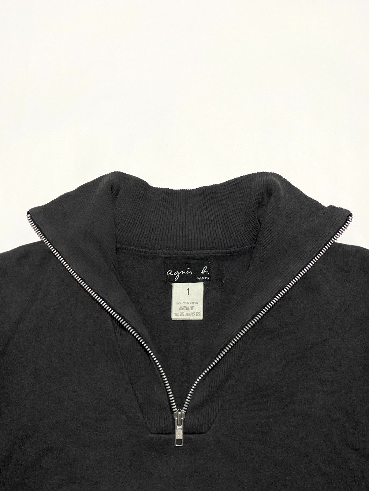 Designer × agnes b. AGNES B HALF ZIPPER SWEATERS UNISEX Size US S / EU 44-46 / 1 - 4 Thumbnail