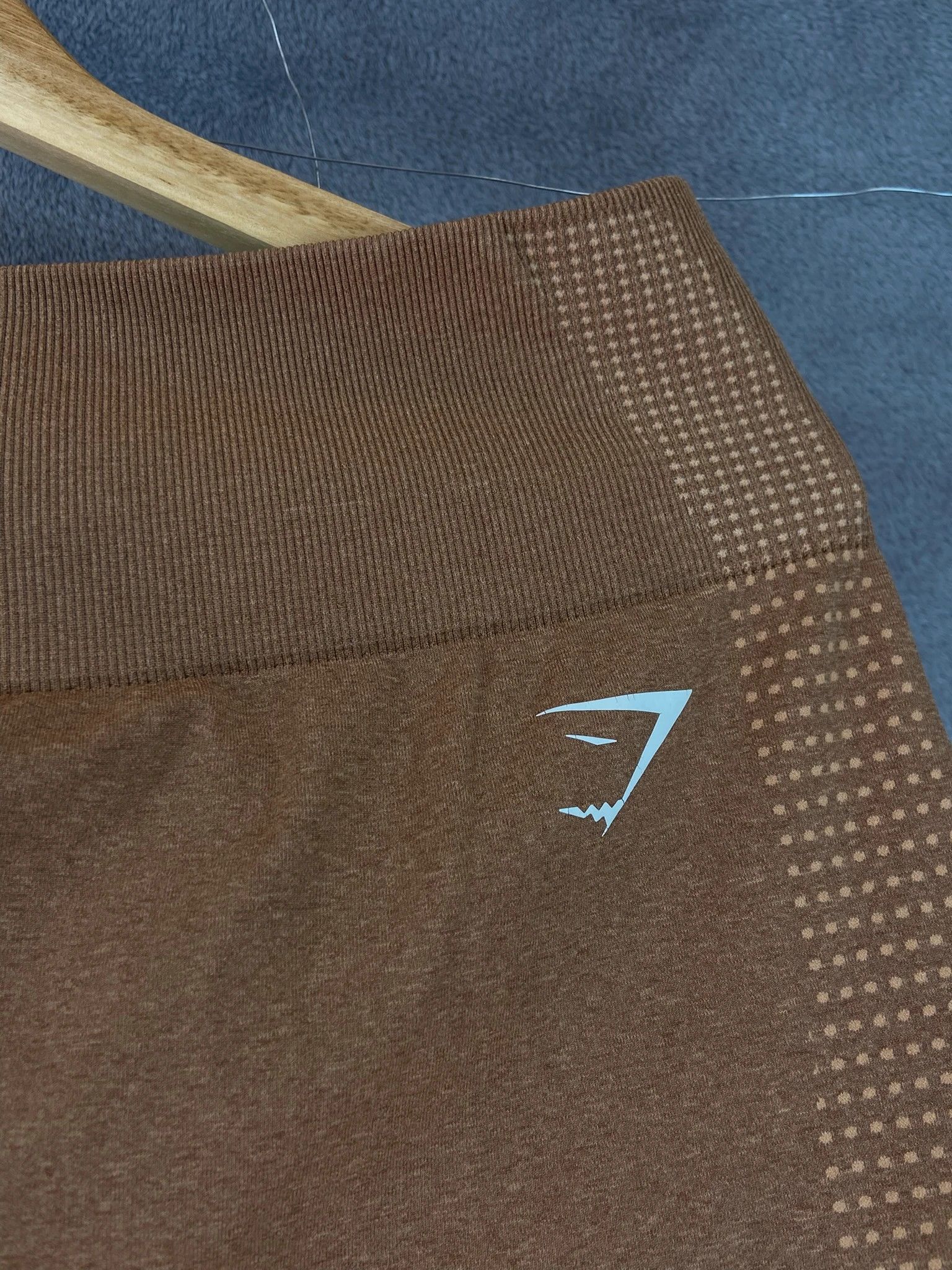 Gymshark Pants Gymshark Brown Leggings Vintage Streetwear Y2K Size 34" / US 12 / IT 48 - 2 Thumbnail