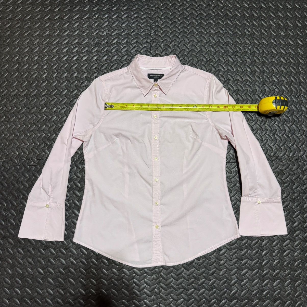 Banana Republic Banana Republic Button Down Shirt Tailored Fit Petite 12P Size XL / US 12-14 / IT 48-50 - 5 Thumbnail