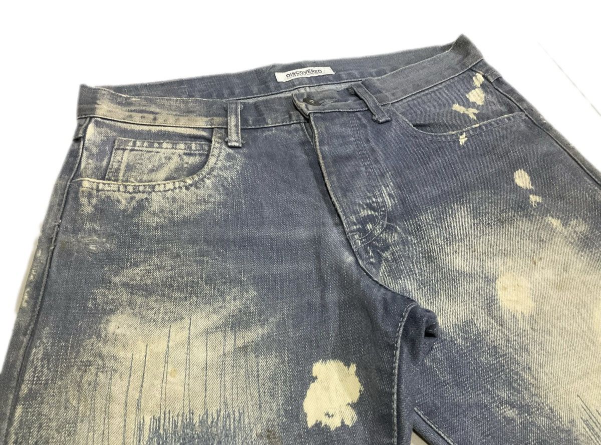 DISCOVERED × Japanese Brand 🔥Rare Archived Discovered Denim Distressed Splash Painted Size US 31 - 3 Thumbnail