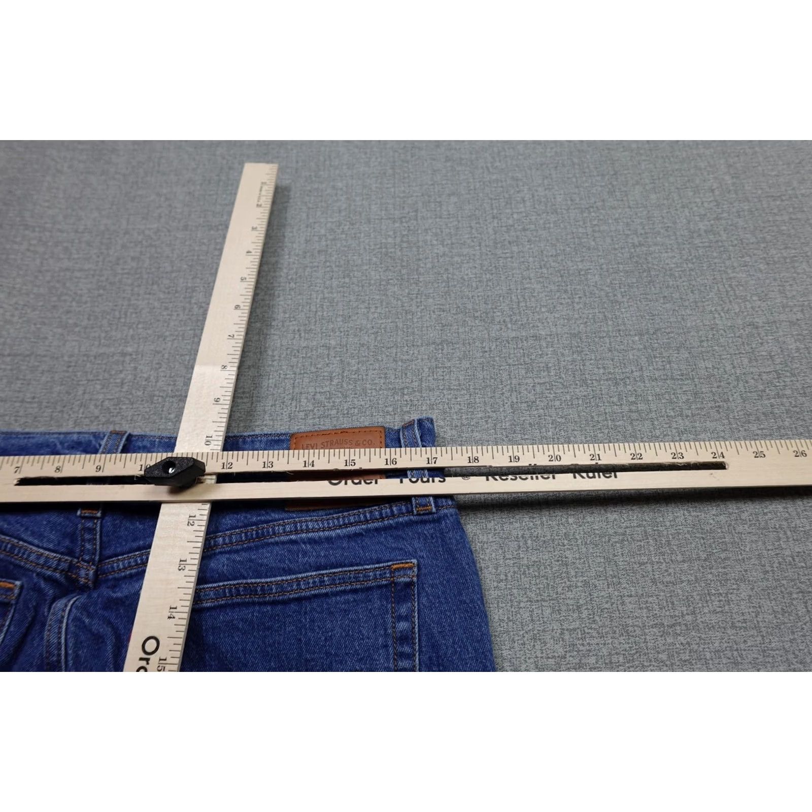 Levi's Levi's Wedgie Straight Jeans Womens 32x26 Blue High Rise Button Fly Denim Size 24" / US 00 / IT 34 - 7 Thumbnail