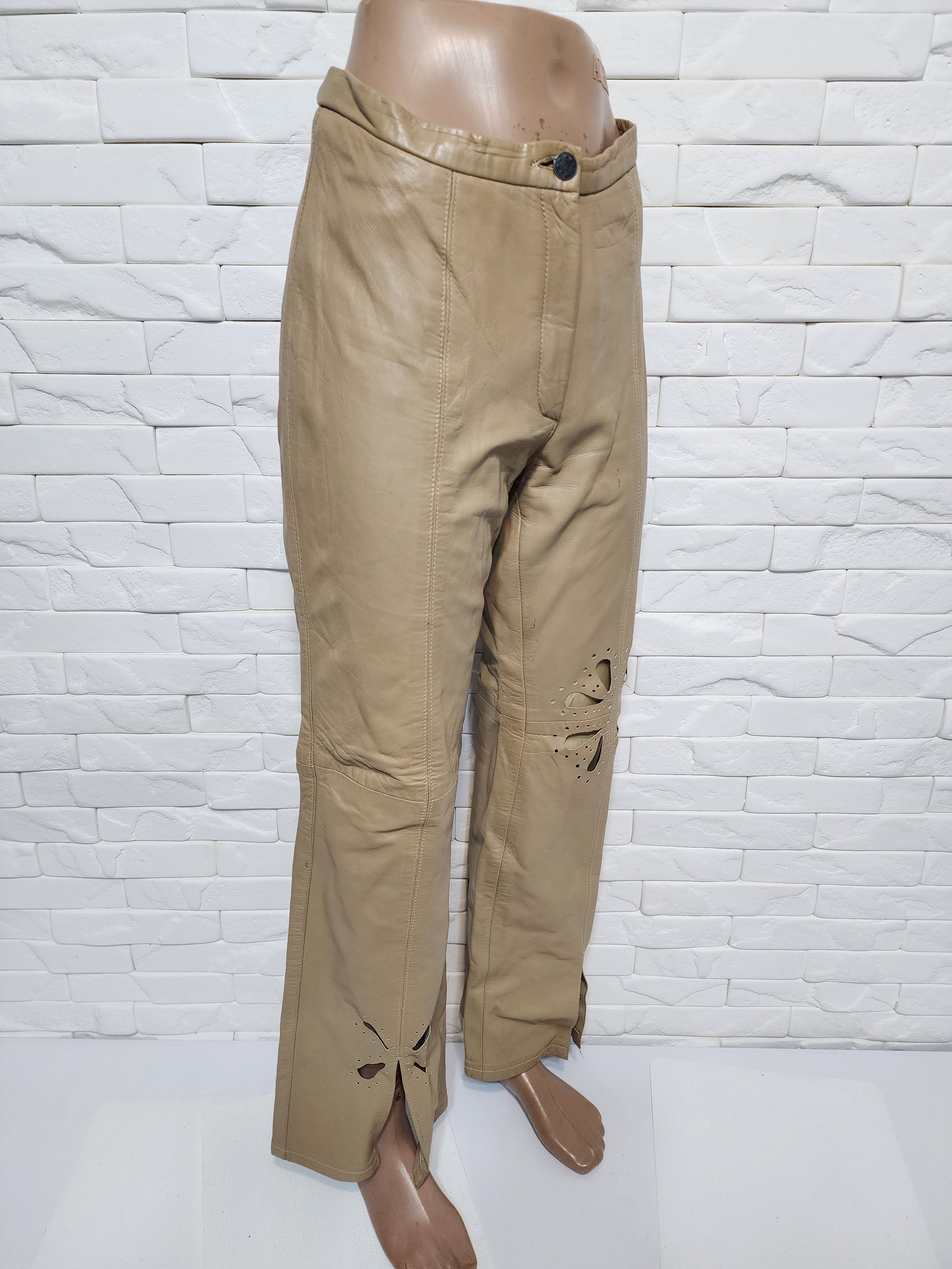 Genuine Leather Women's leather pants. Size 32" / US 10 / IT 46 - 3 Thumbnail