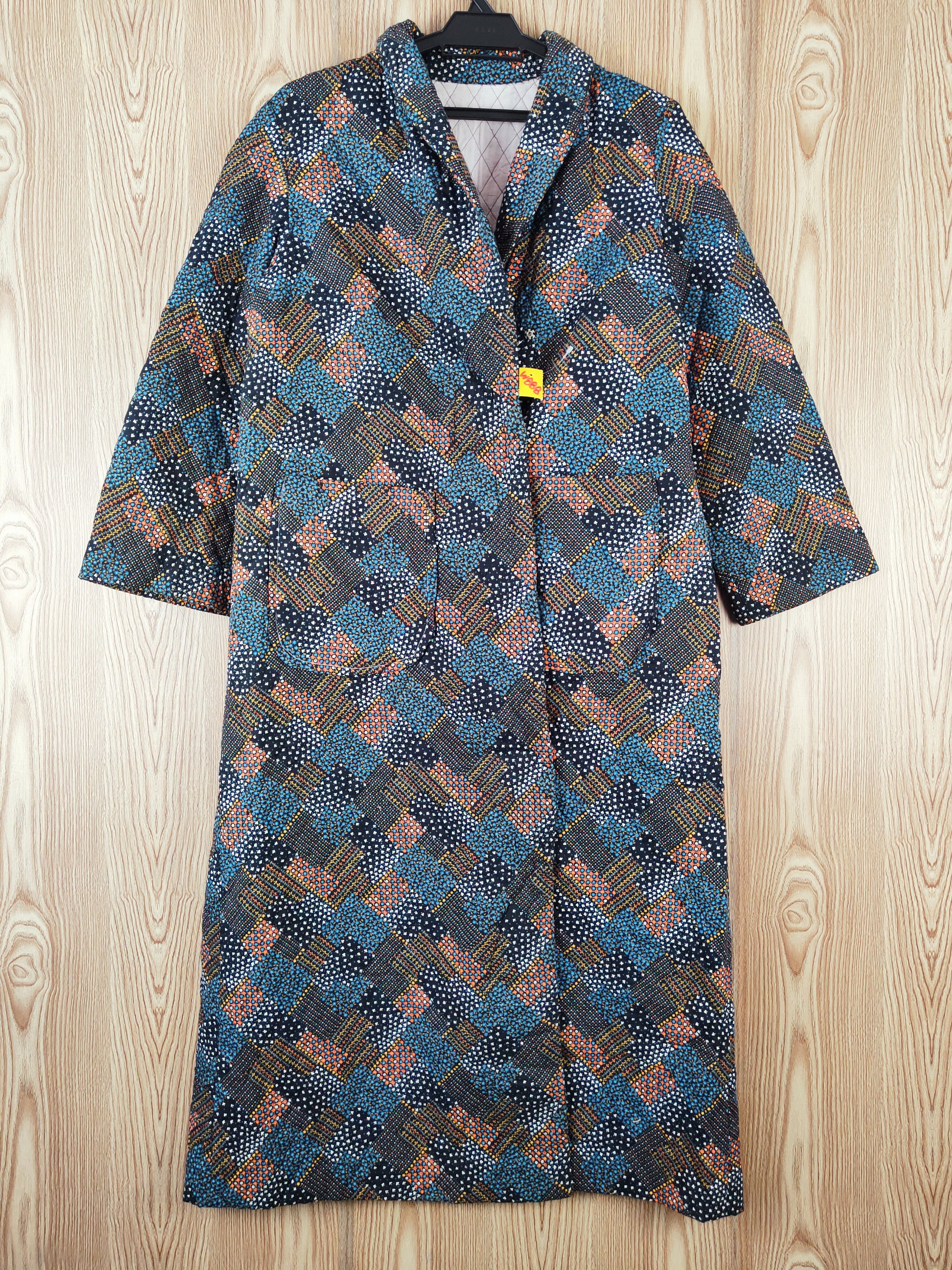 Japanese Brand Japan kimono vintage Black Flowers Long Cardigan #W888 Size M / US 6-8 / IT 42-44 - 1 Thumbnail