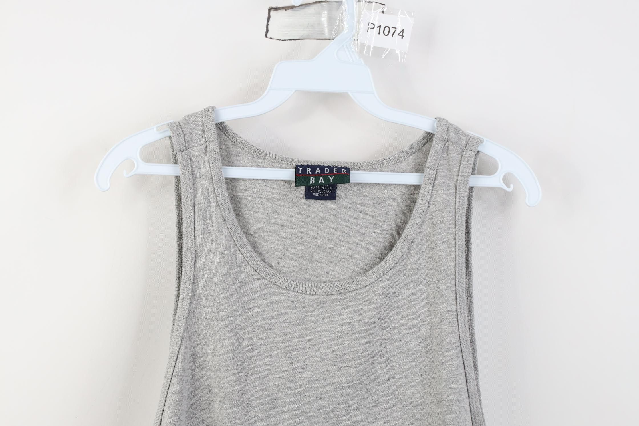 Vintage Vintage 90s Streetwear Tank Top T-Shirt Heather Gray USA Size US XL / EU 56 / 4 - 2 Thumbnail