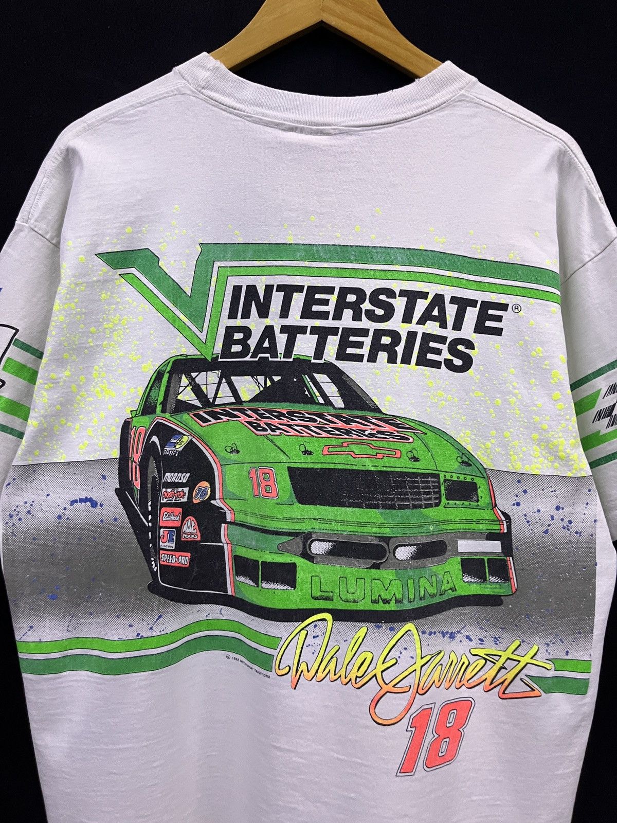 NASCAR Vintage 1992 nascar Dale Jarrett Interstate Batte Size US XL / EU 56 / 4 - 10 Thumbnail