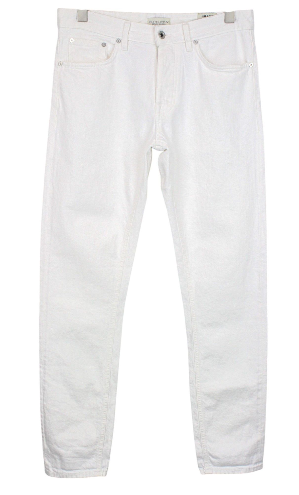 Suitsupply ALAIN W31/L32 White Cotton Denim Jeans 67849 Size US 31 - 5 Thumbnail
