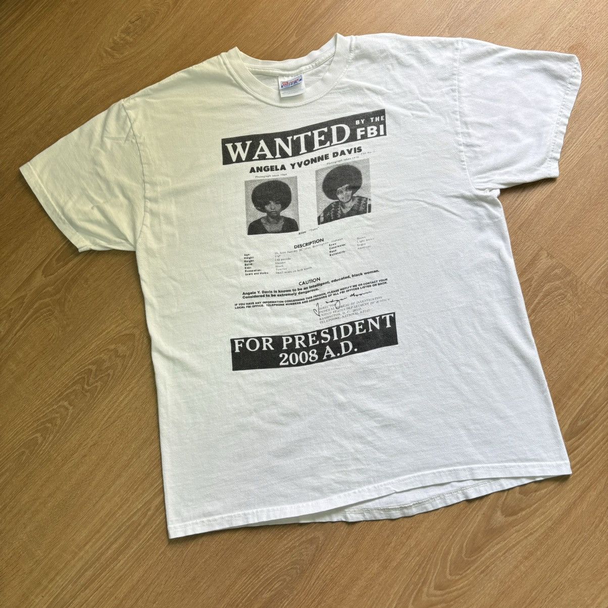 Rage Against The Machine × Vintage VERY RARE! Vintage Mugshot Angela Davis RATM 90’s Size US L / EU 52-54 / 3 - 2 Thumbnail