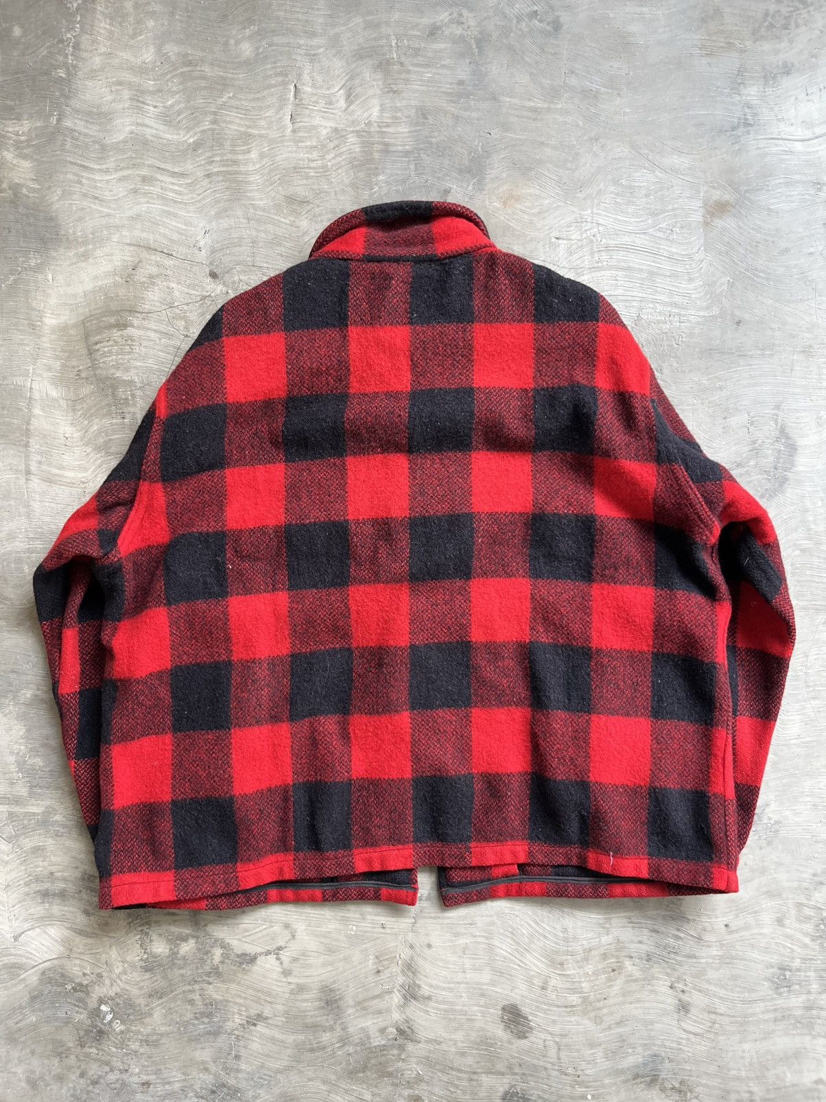 Vintage Vintage 50’s mackinaw buffalo plaid wool zip jacket Size US XL / EU 56 / 4 - 2 Thumbnail