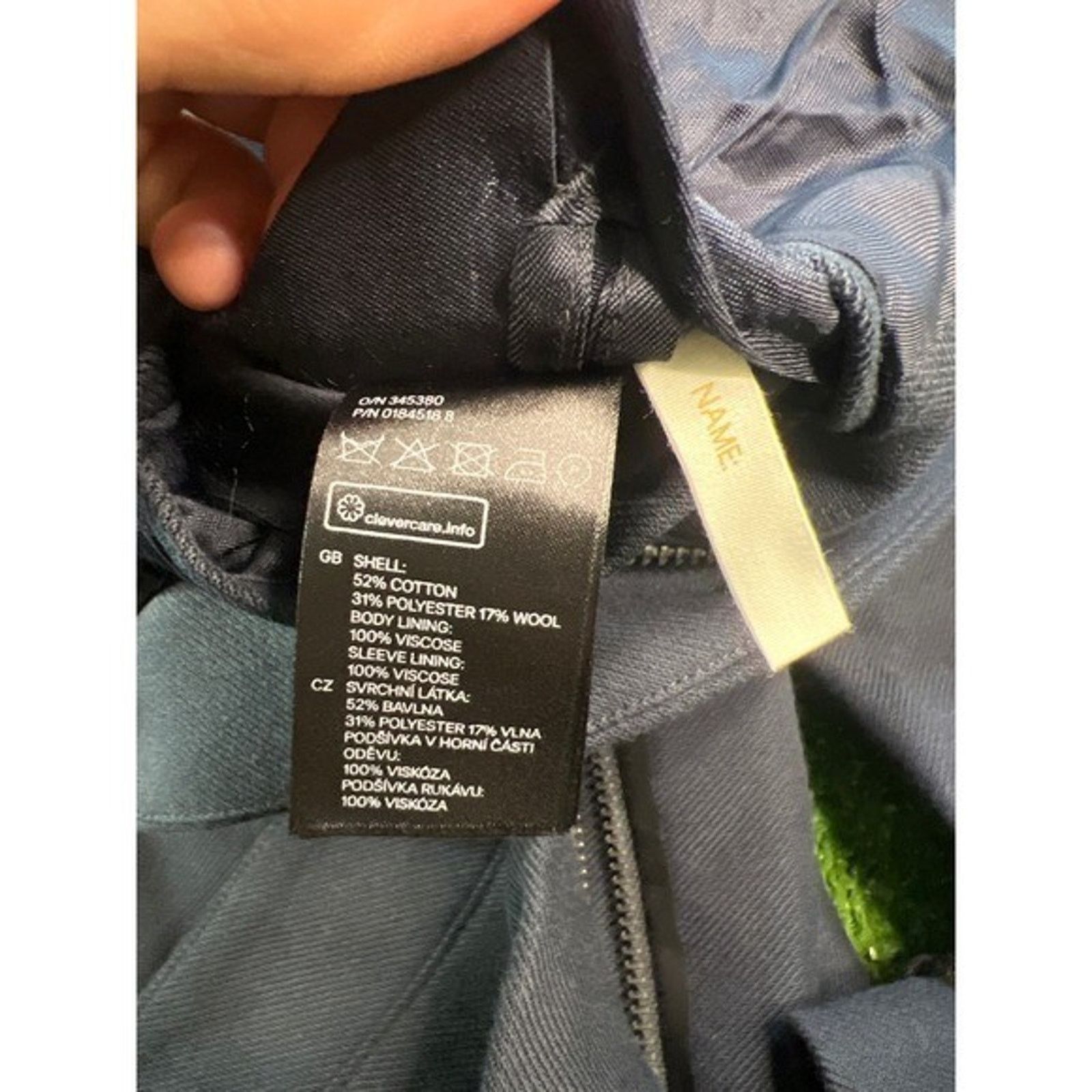 H&M H&M Navy Blue Coat Jacket Zippered Pockets Long Sleeve 48 Size US M / EU 48-50 / 2 - 9 Thumbnail