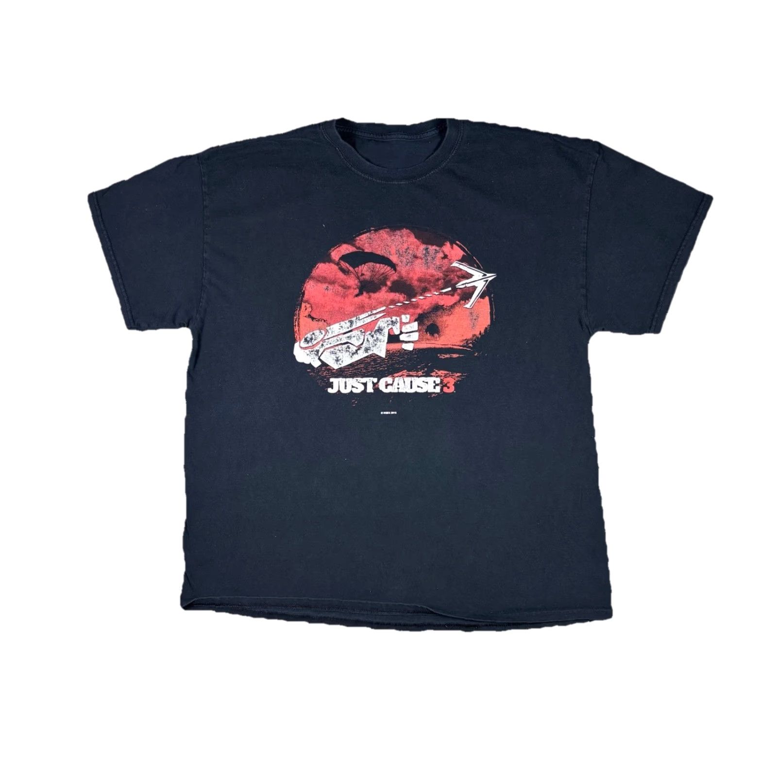 Gildan VINTAGE Gildan Just Cause 3 T Shirt Video Game Promo 2015 Adult Size XL Black Crew Neck Short Sleeve Graphic Print Men L Size US L / EU 52-54 / 3 - 2 Thumbnail