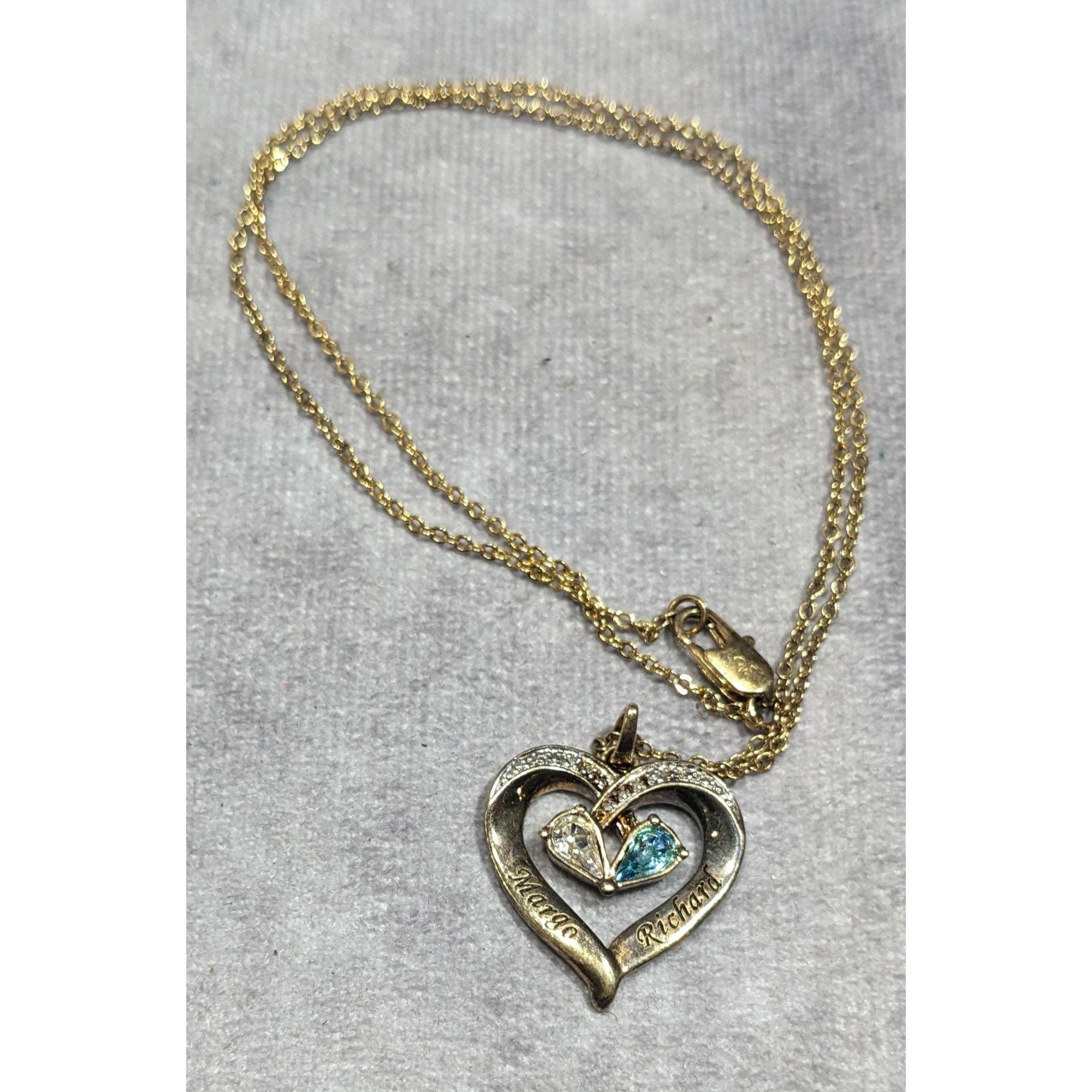 Other Danbury Mint Gold Plated Birthstone Heart Pendant Necklace Size ONE SIZE - 9 Thumbnail