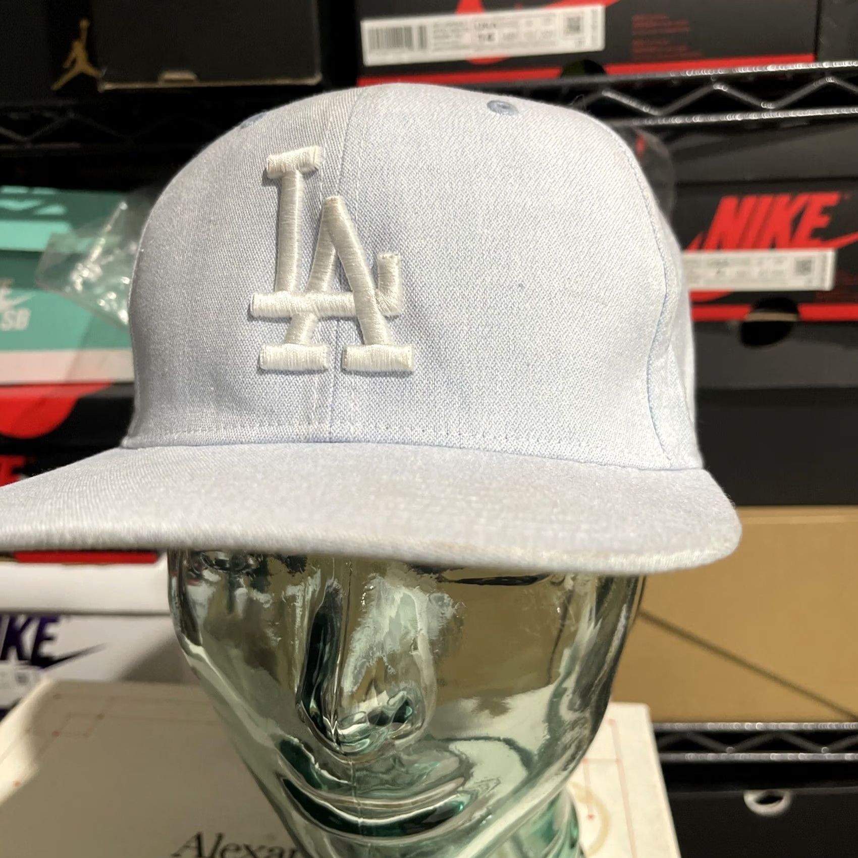 47 VINTAGE? Los Angeles Dodgers Cap Hat Mens Snap Back 47 Brand Adjustable MLB Cotton Linen Cap Hat Mens One Size Blue"," Size ONE SIZE - 4 Thumbnail