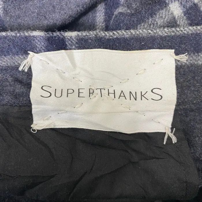 Japanese Brand Vtg SUPER THANKS JAPAN Nova Checks Tartan Pant Trouser Size 34" / US 12 / IT 48 - 7 Thumbnail