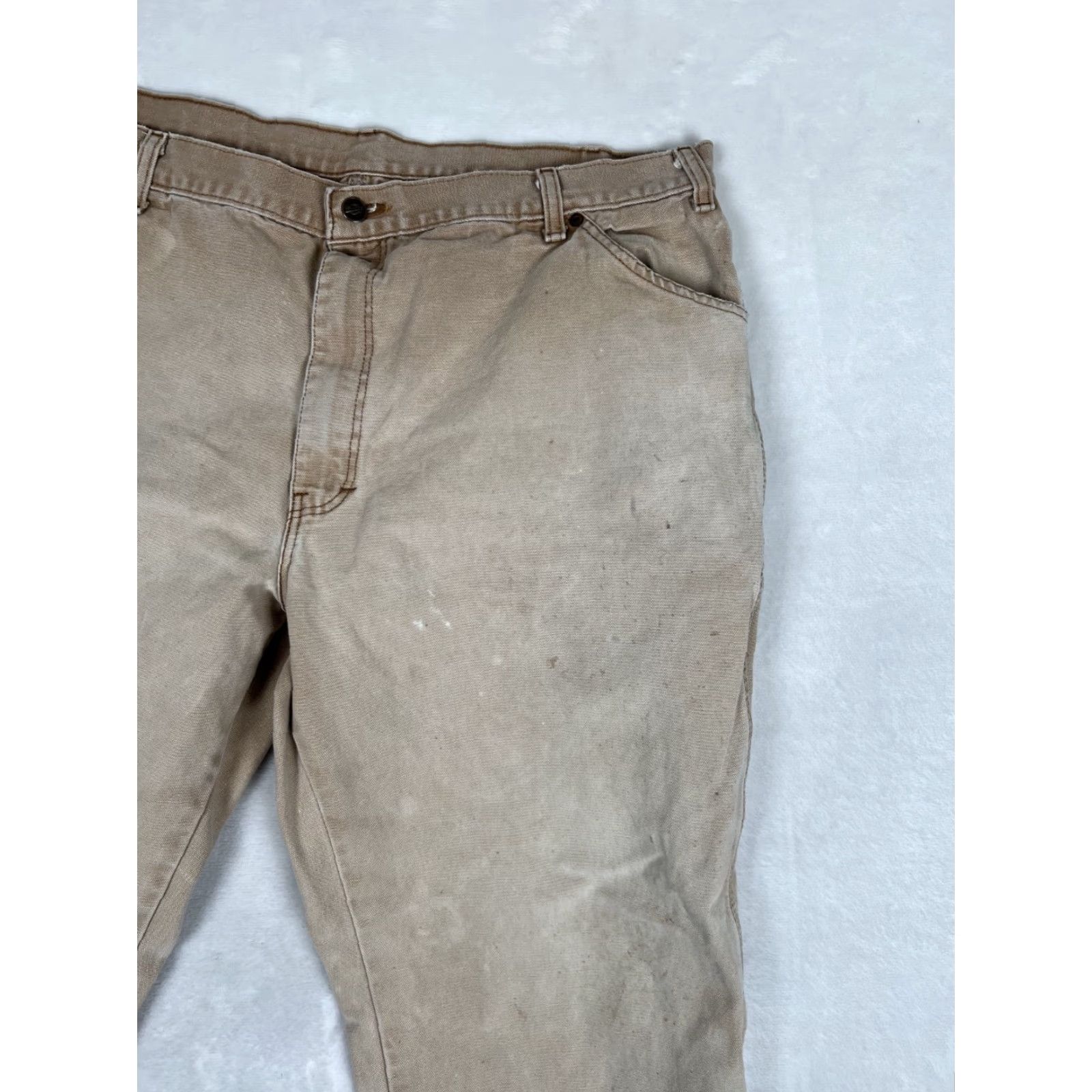 Dickies VINTAGE Dickies Pants Carpenter 40x30 Men Regular Straight Brown 90s Grunge Workwear Stained Sun Fade 874 Size US 40 / EU 56 - 5 Thumbnail