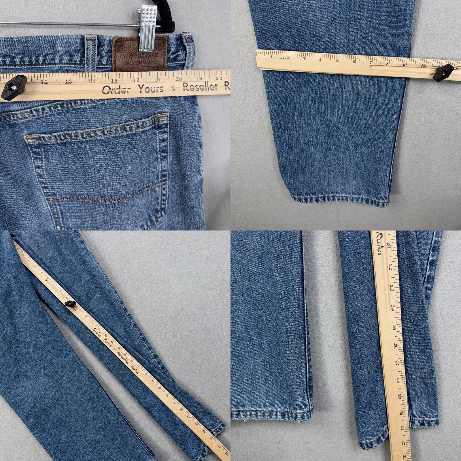 Polo Ralph Lauren Polo Ralph Lauren Jeans Mens 38x32 Blue Medium Wash Classic Straight Denim Pants Five Pocket Zip Fly Mens Size US M / EU 48-50 / 2 - 8 Thumbnail