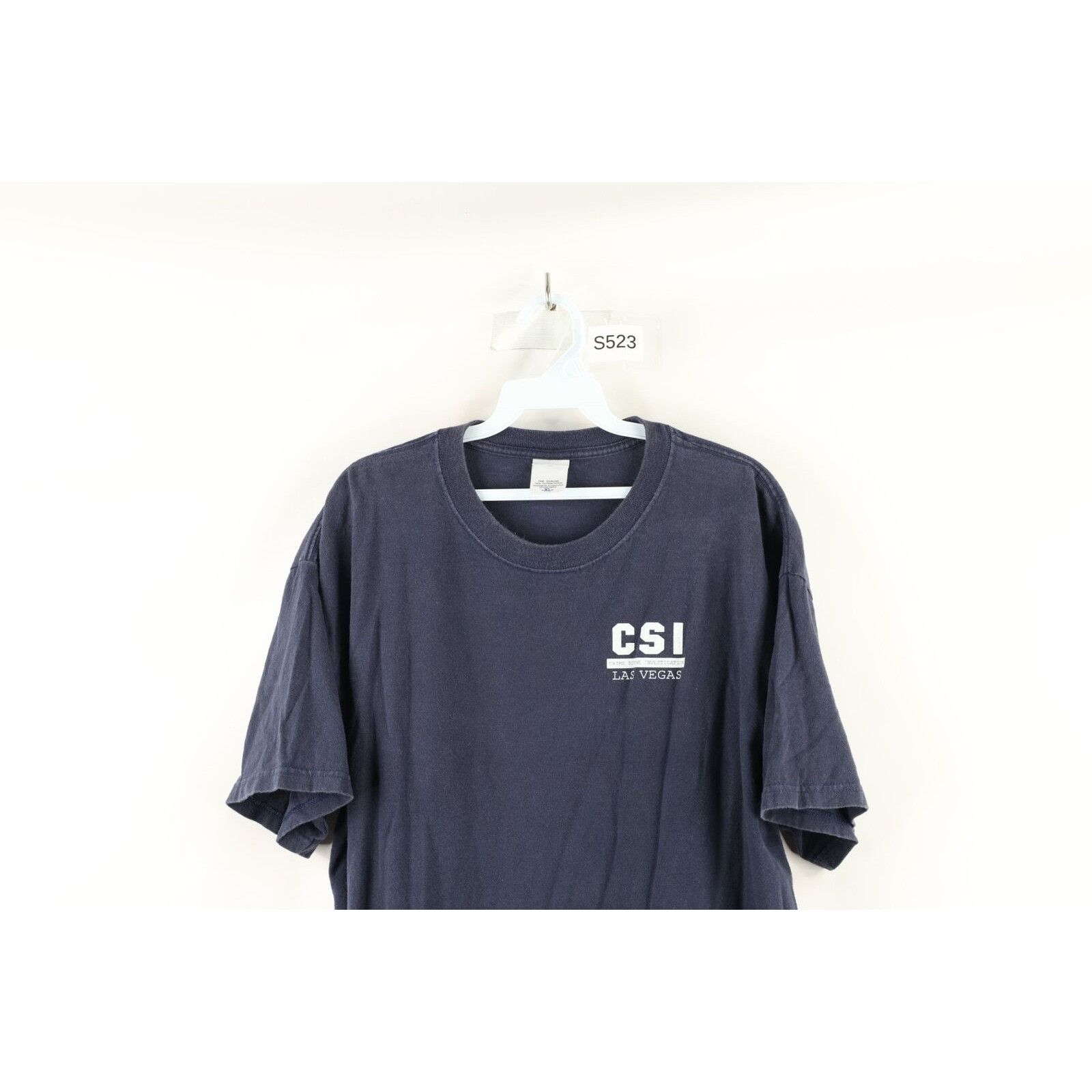 Vintage Vintage Streetwear Faded Spell Out CSI Las Vegas T-Shirt Size US XL / EU 56 / 4 - 2 Thumbnail