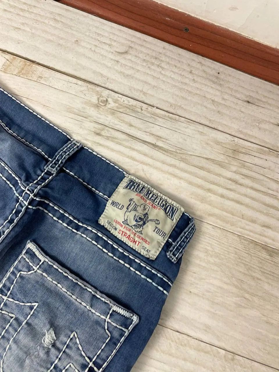 True Religion Vintage True Religion Straight Denim Jeans Japan Y2K Size US 34 / EU 50 - 24 Thumbnail