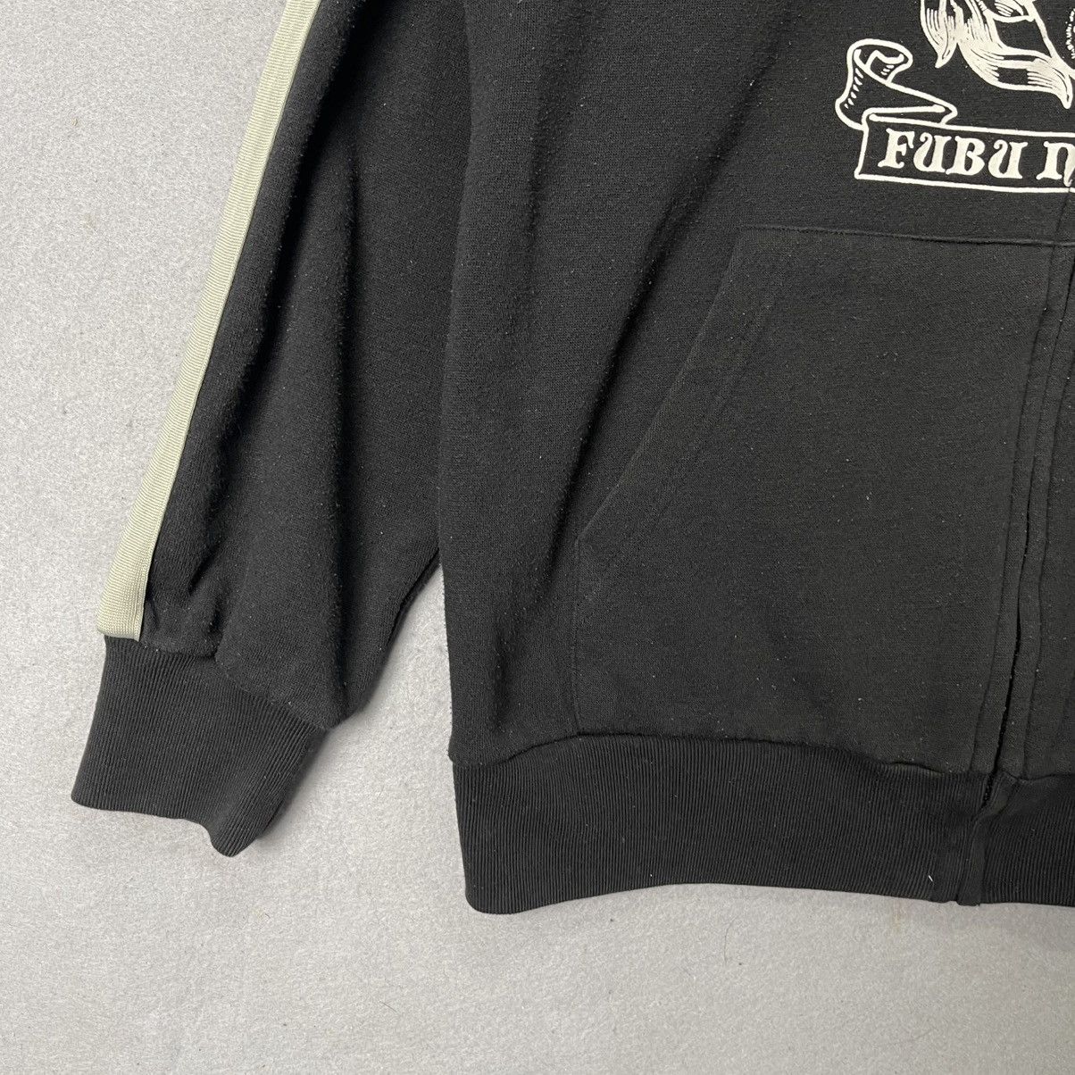 Fubu FUBU The Collection Black Zip Hoodie Dragon Print XL Size US XL / EU 56 / 4 - 5 Thumbnail