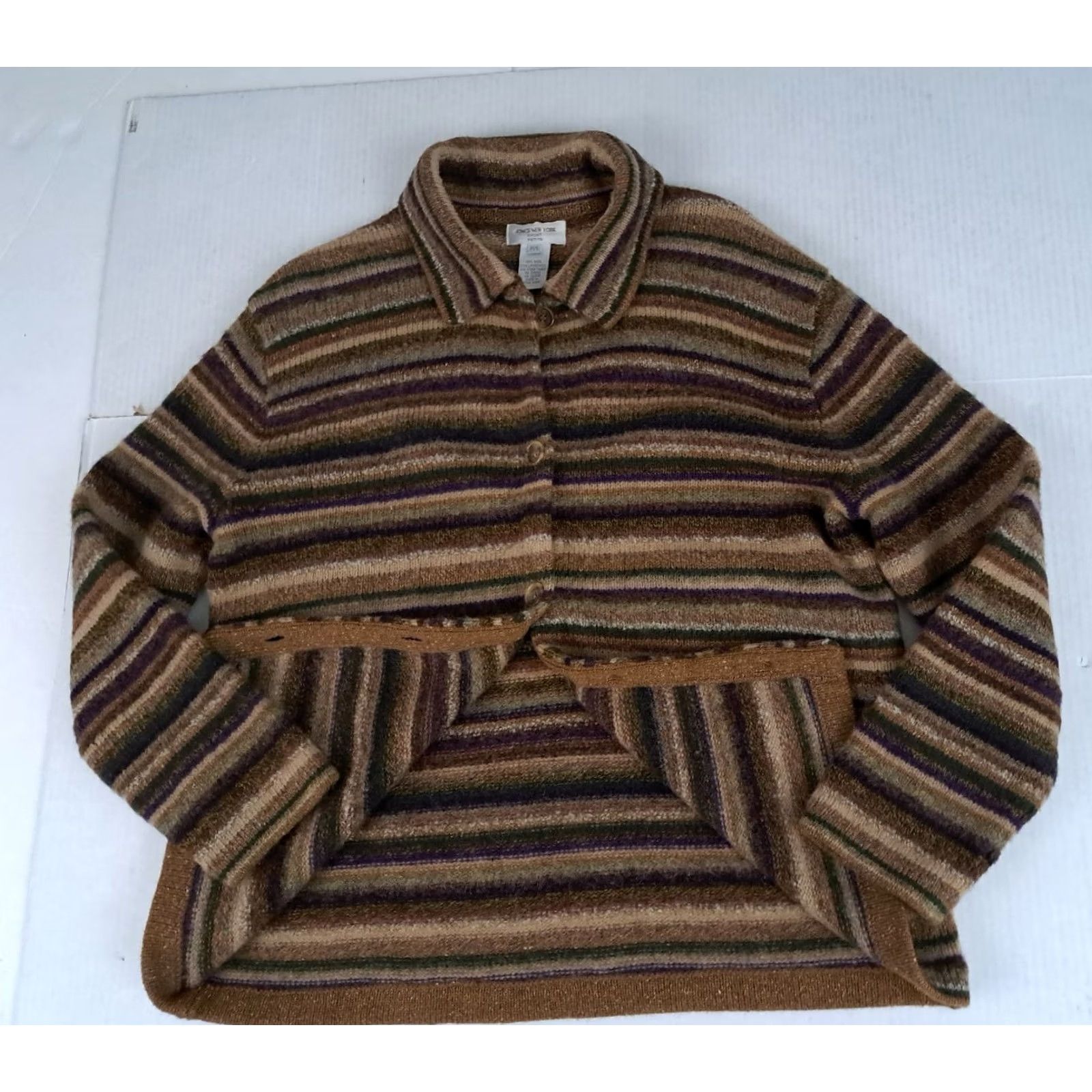 Jones New York Vintage Wool & Lambswool Cardigan P/L Jones NY Size S / US 4 / IT 40 - 6 Thumbnail