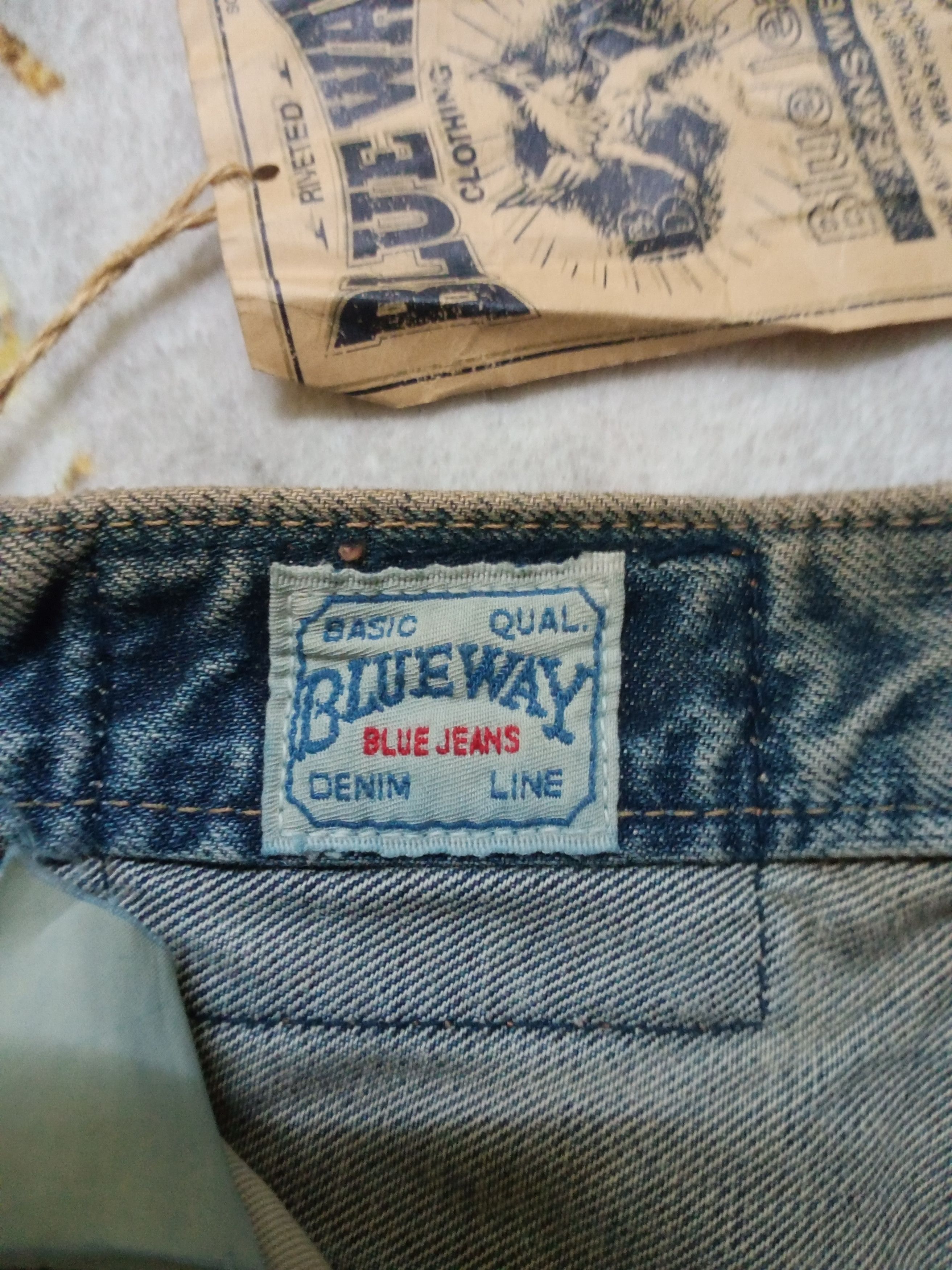If Six Was Nine × Japanese Brand Vintage Blue Way Japan Distressed Denim Pants Size US 29 - 9 Thumbnail