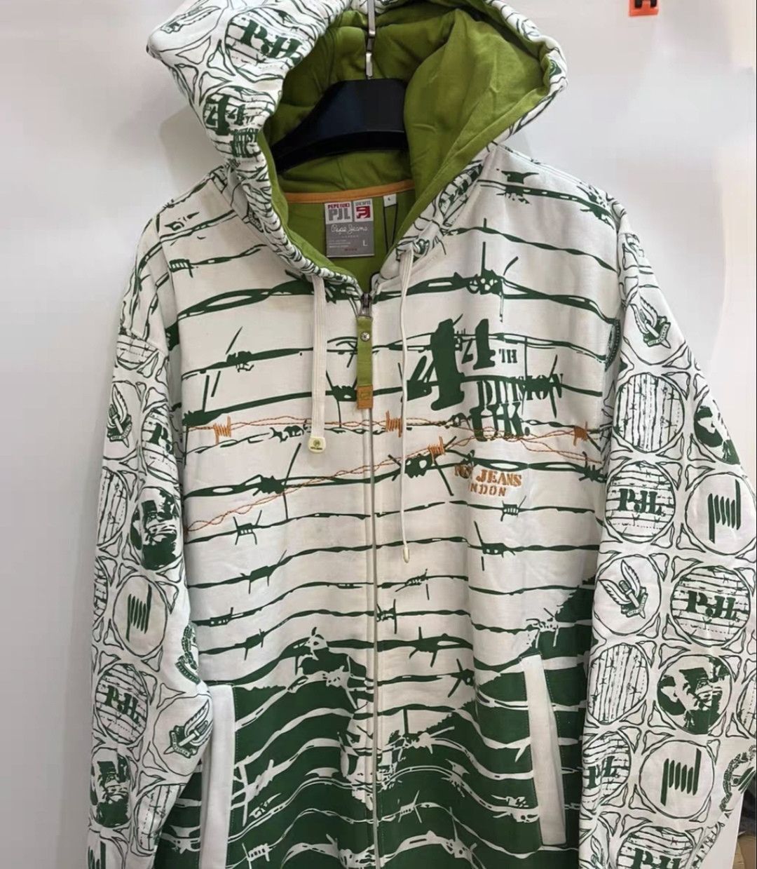 pepe jeans grunge jessie pinkman styled zipup hoodie