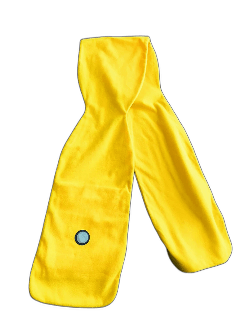 Moncler Genius Bright Yellow Scarf with Zipper Pocket Size ONE SIZE - 1 Thumbnail