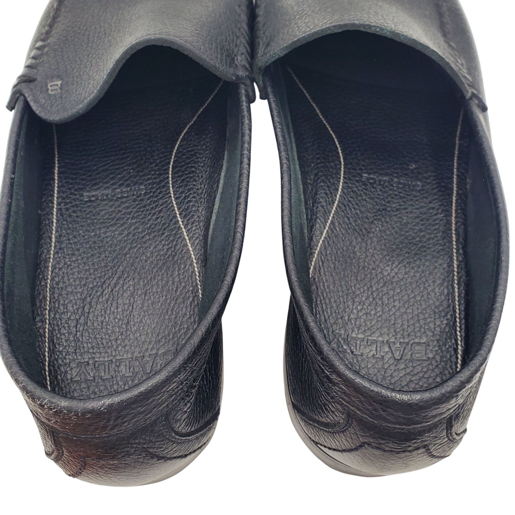 Bally Bally Switzerland Callan Men's size 12 Black Pebble Leather Size US 12 / EU 45 - 12 Thumbnail